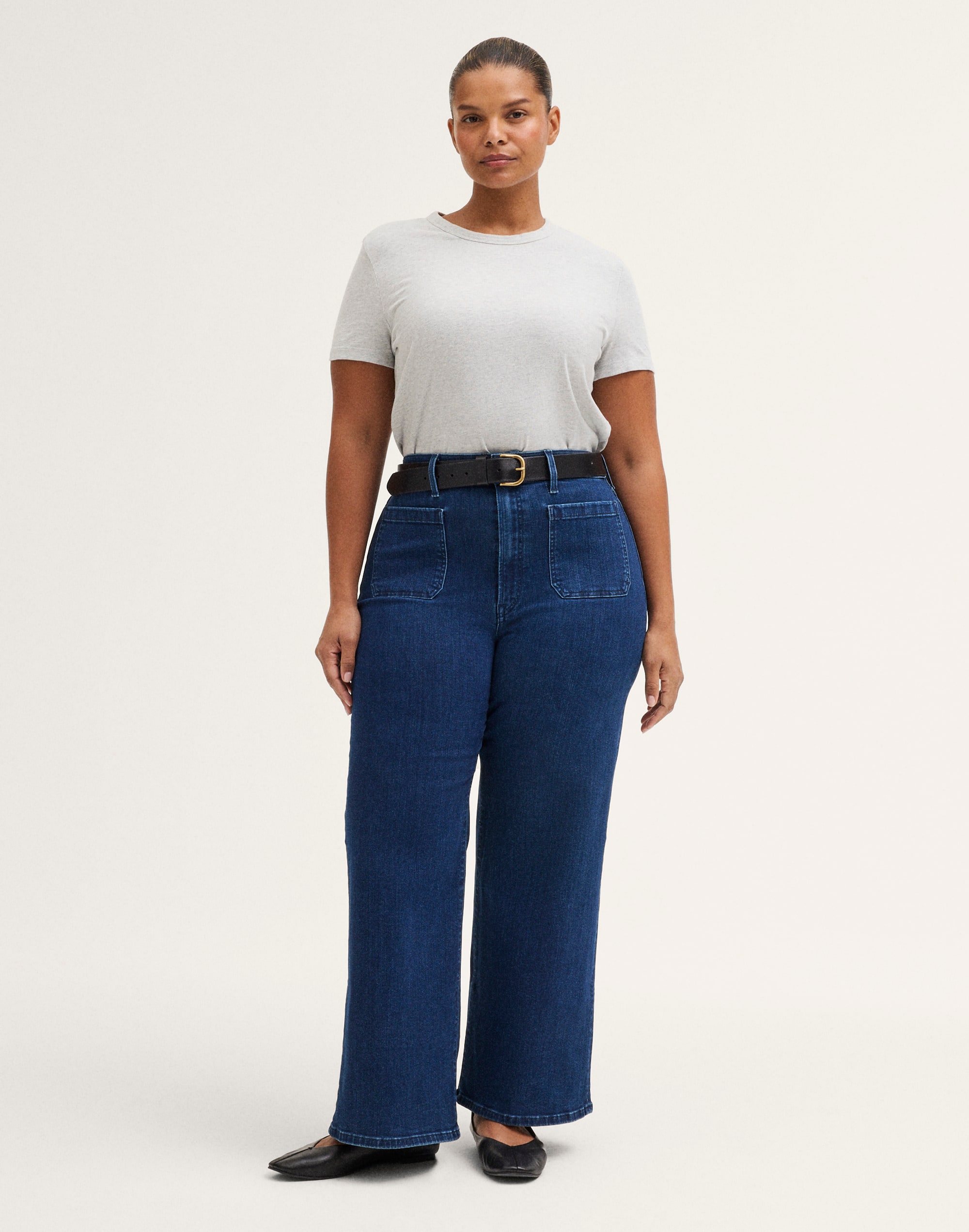 The Plus Emmy Wide-Leg Jean