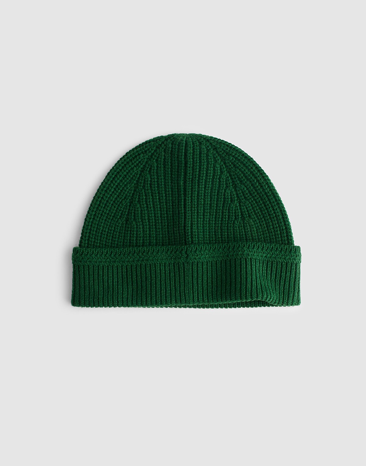 Textured-Stitch Beanie in Harbor Wool Blend