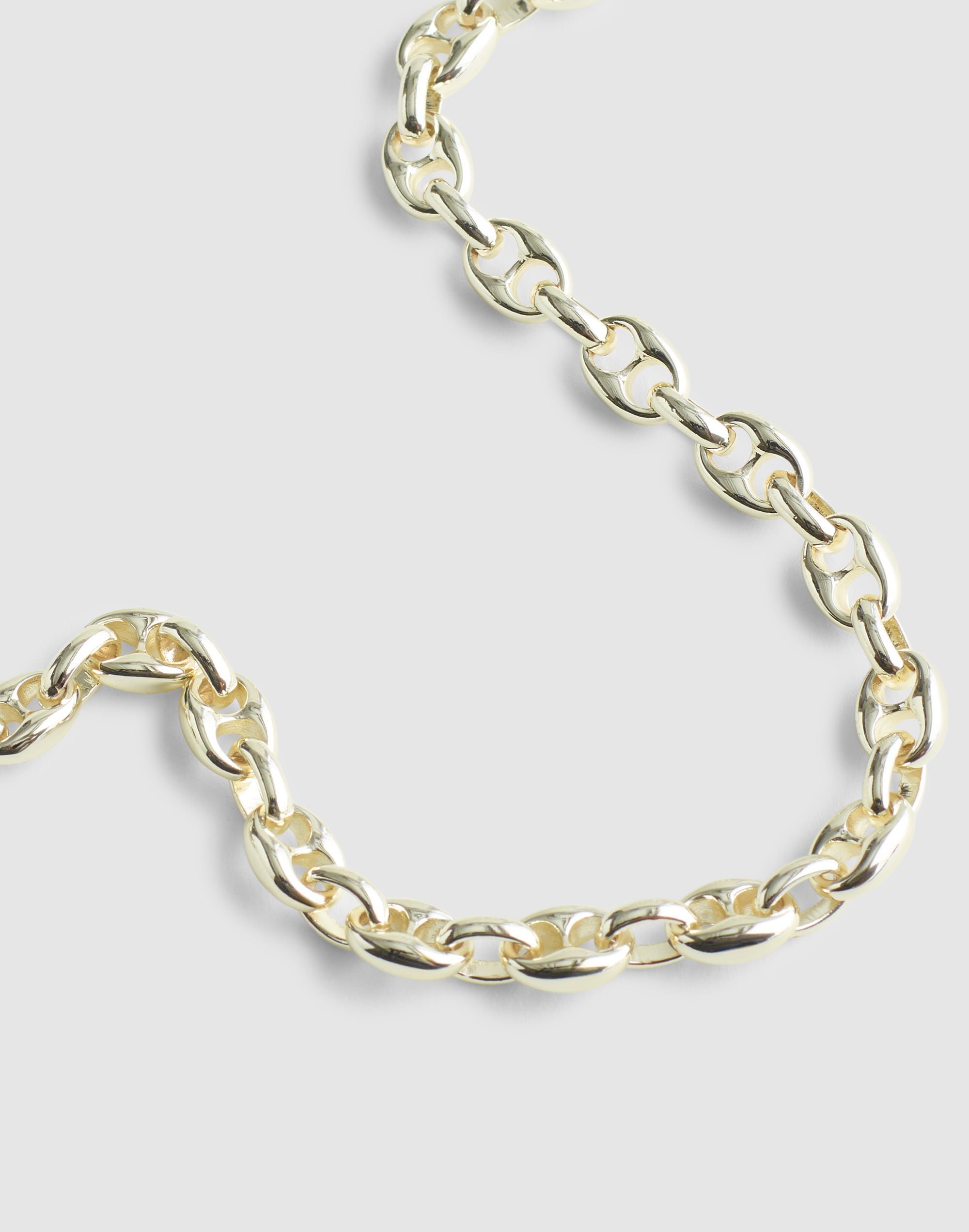 Madewell Chunky Mariner Link Chain Necklace In Warm Silver