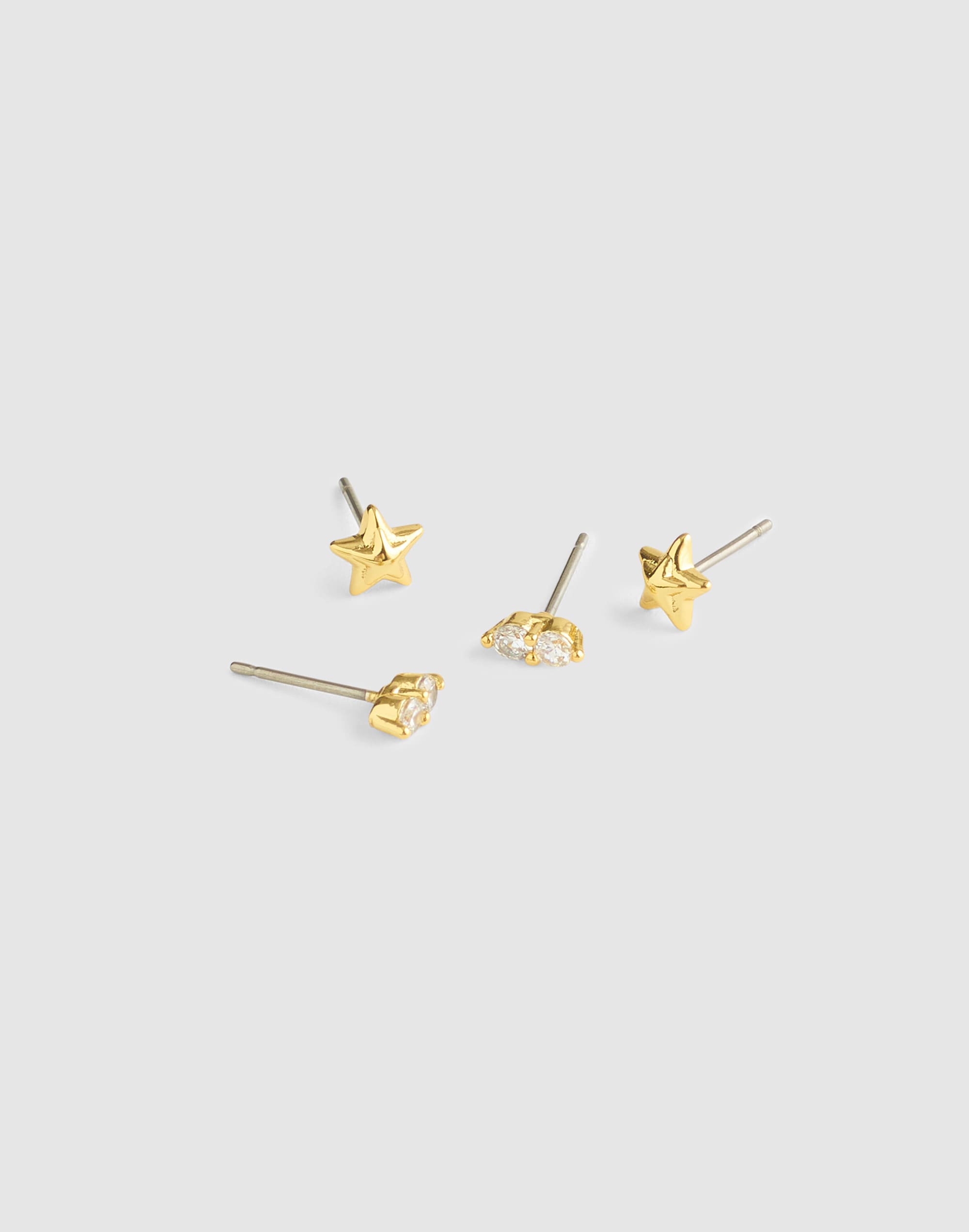 Madewell Star Stud Earring Set In Gold
