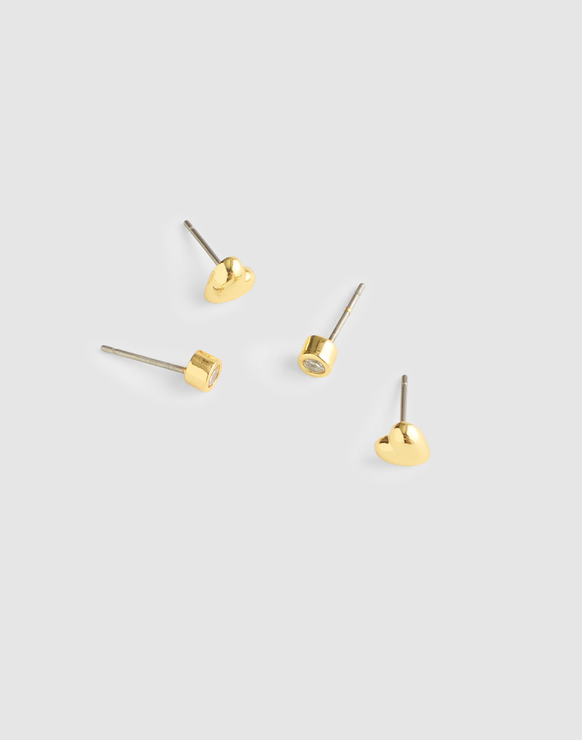 Heart Stud Earring Set
