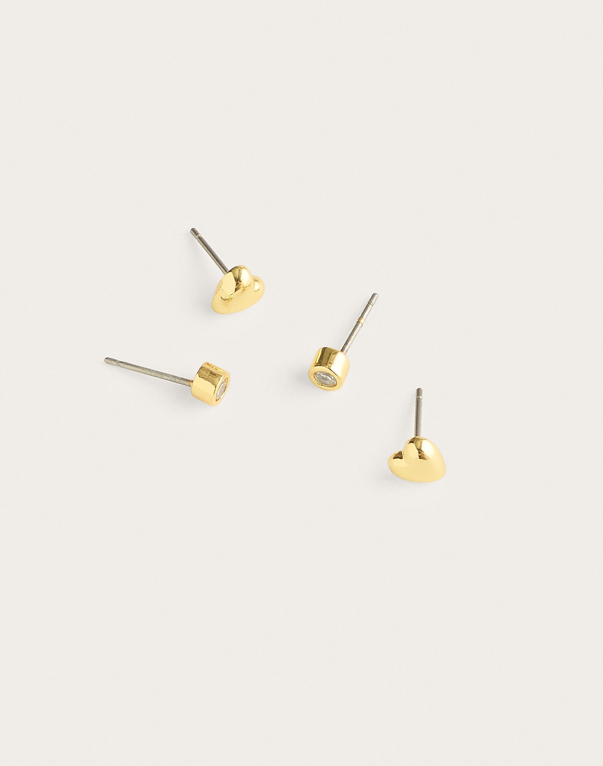Heart Stud Earring Set