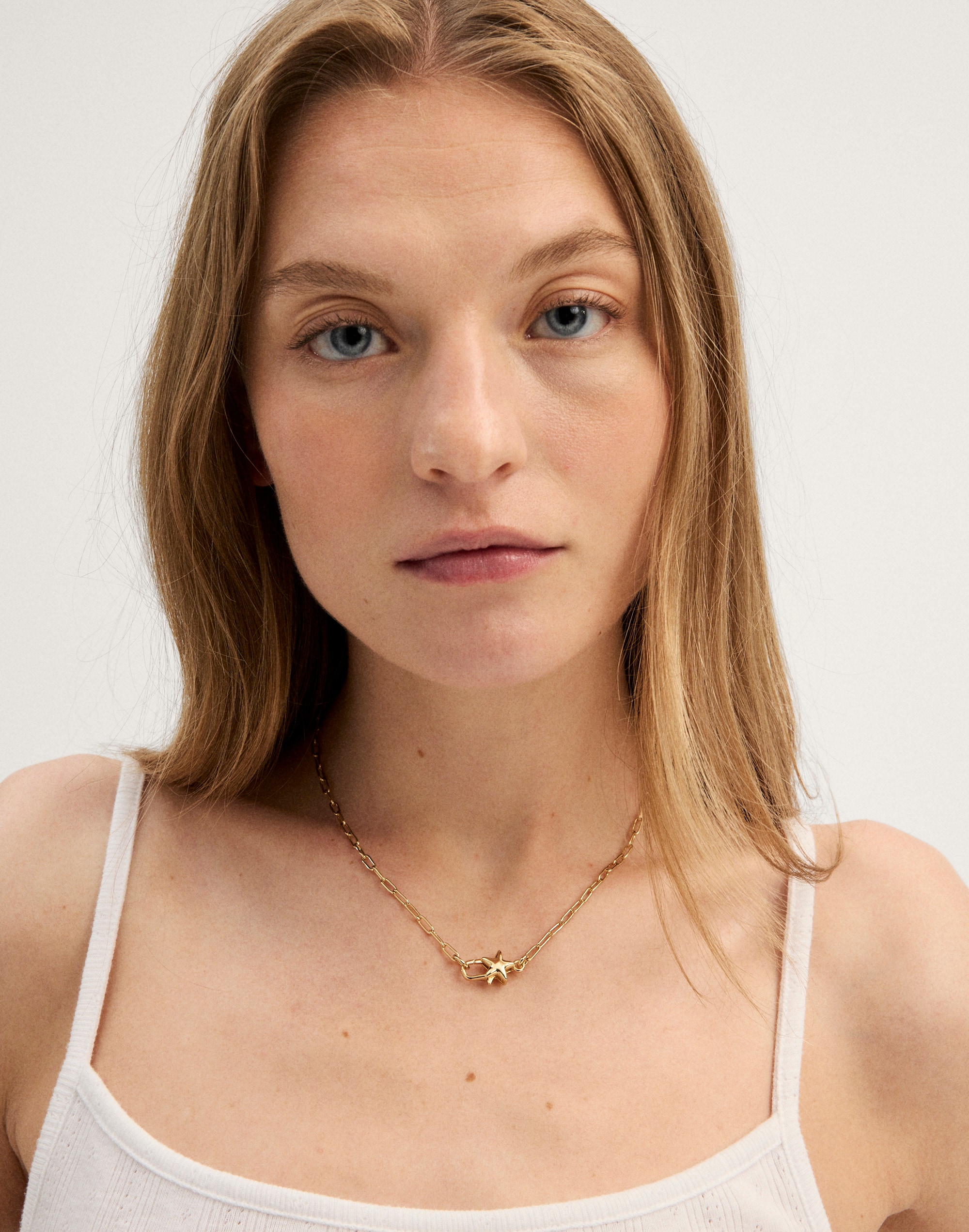 Star Paperclip Chain Necklace