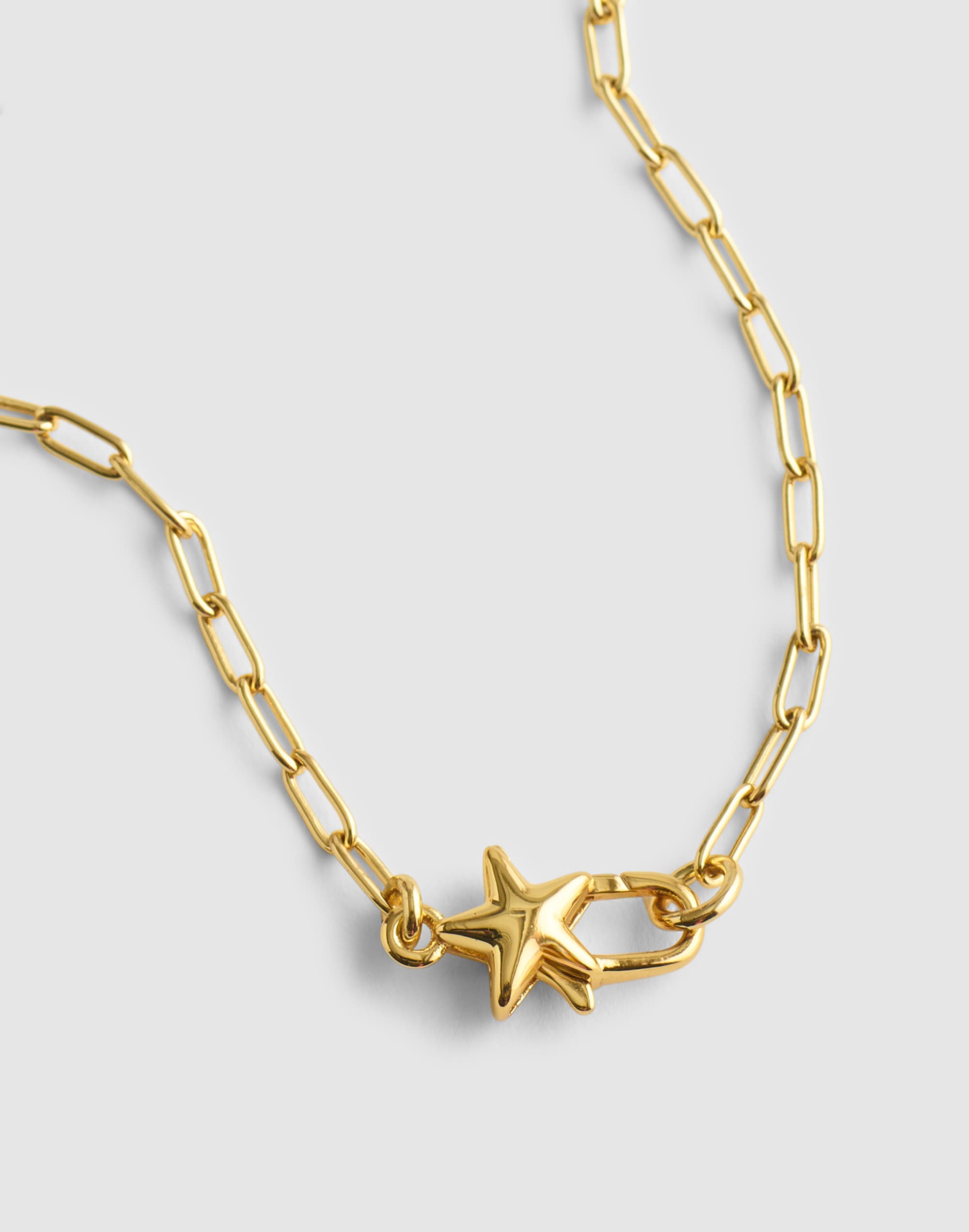 star paperclip chain necklace