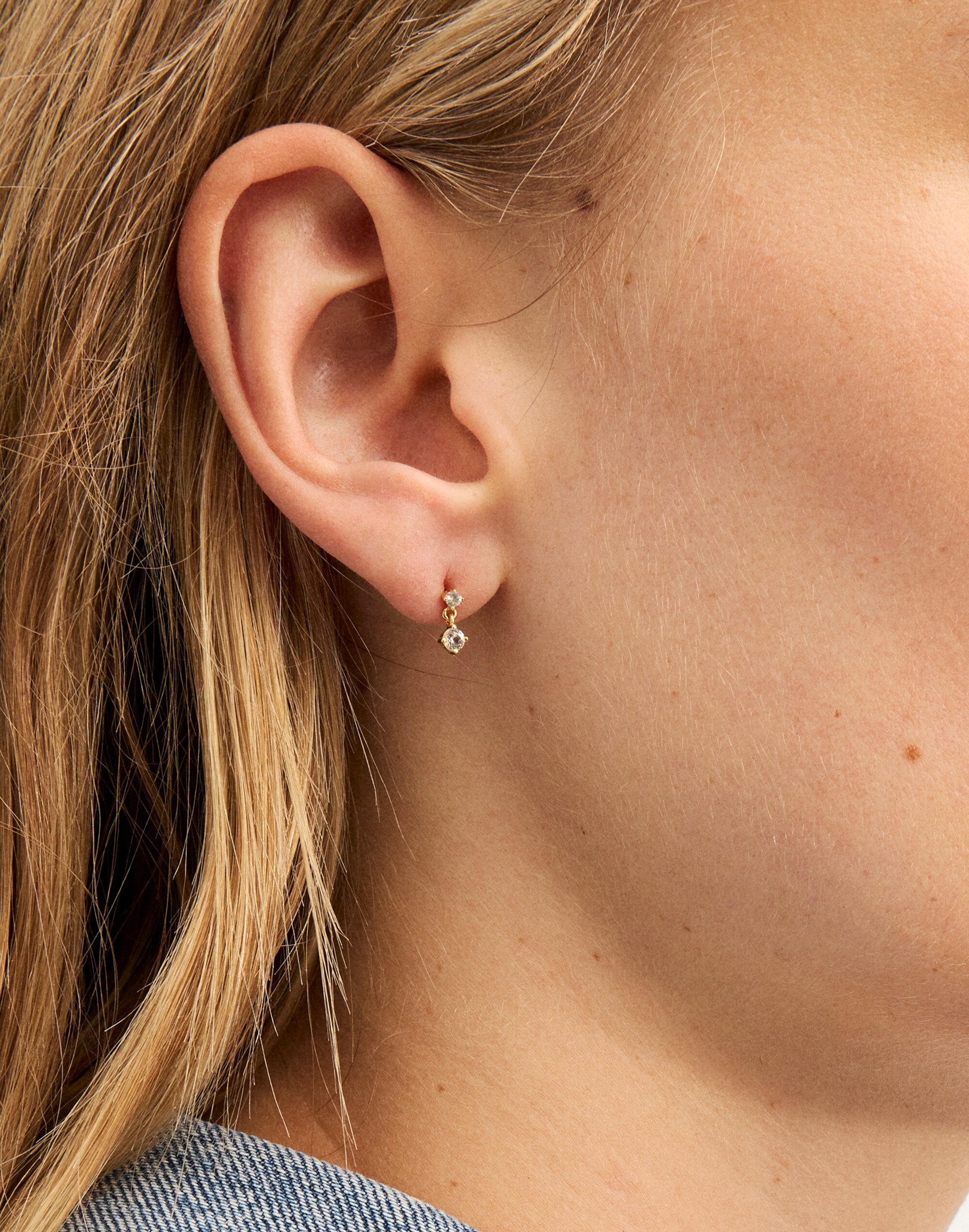 Demi-Fine Crystal Drop Earrings