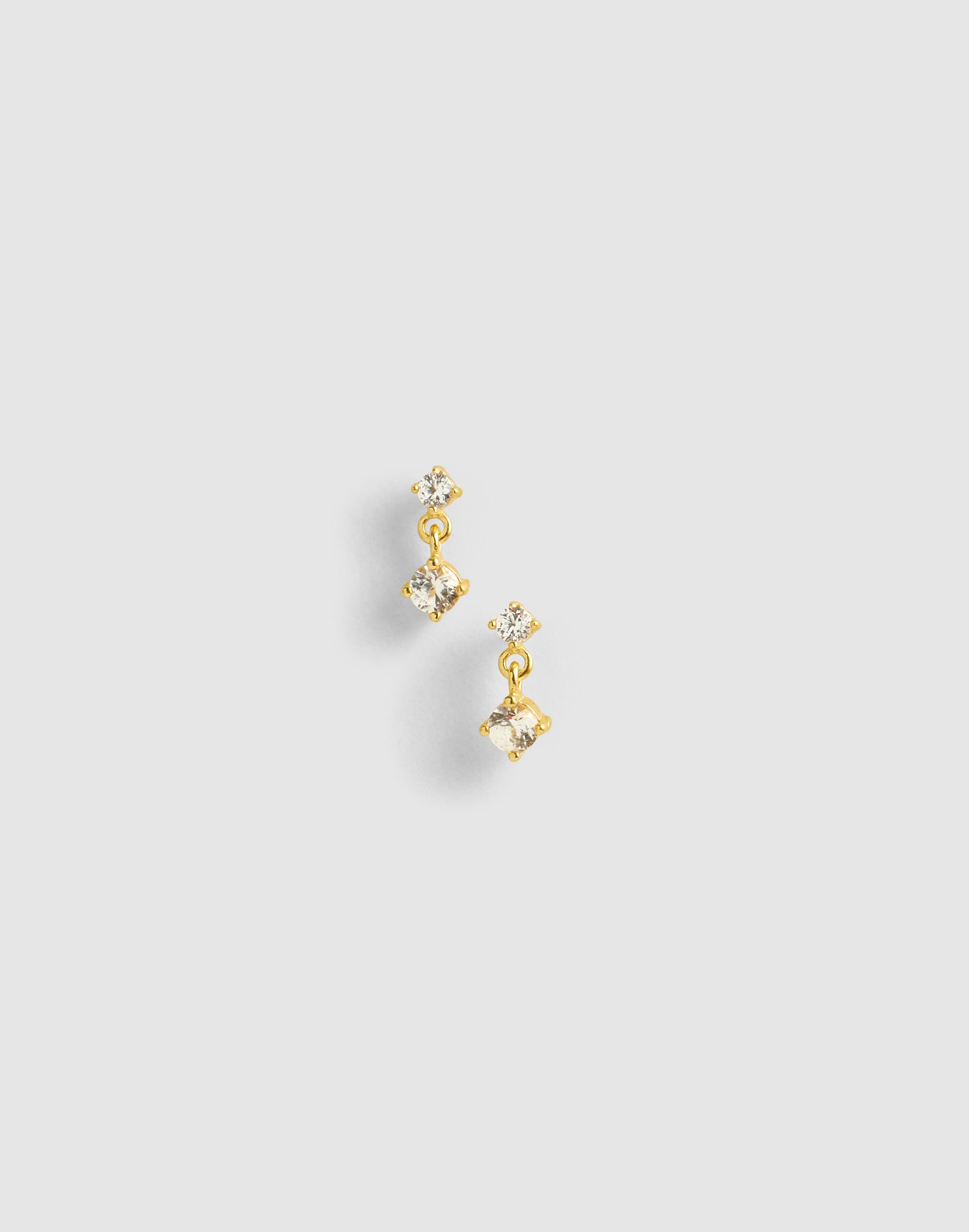 demi-fine crystal drop earrings