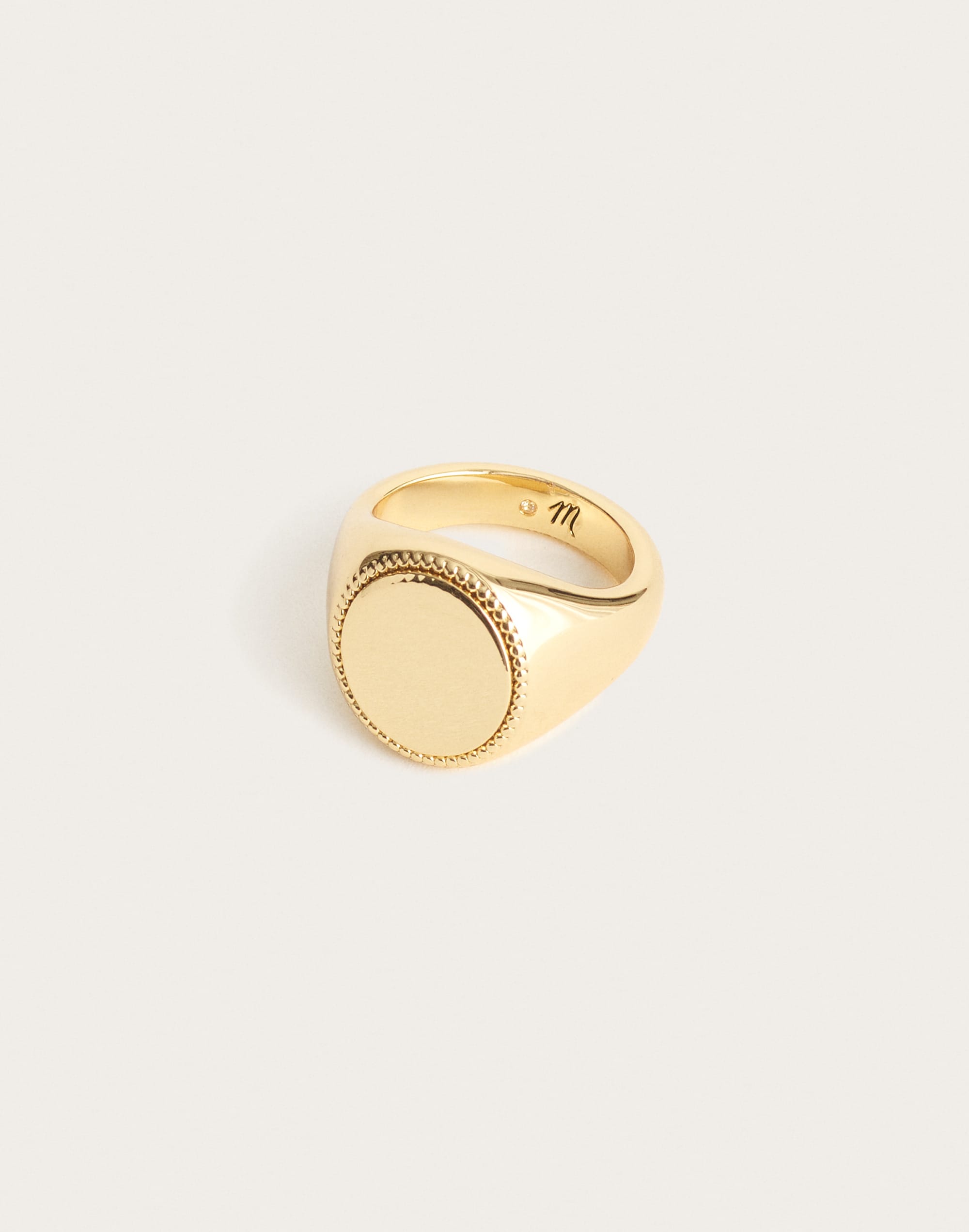 Milgrain Signet Ring
