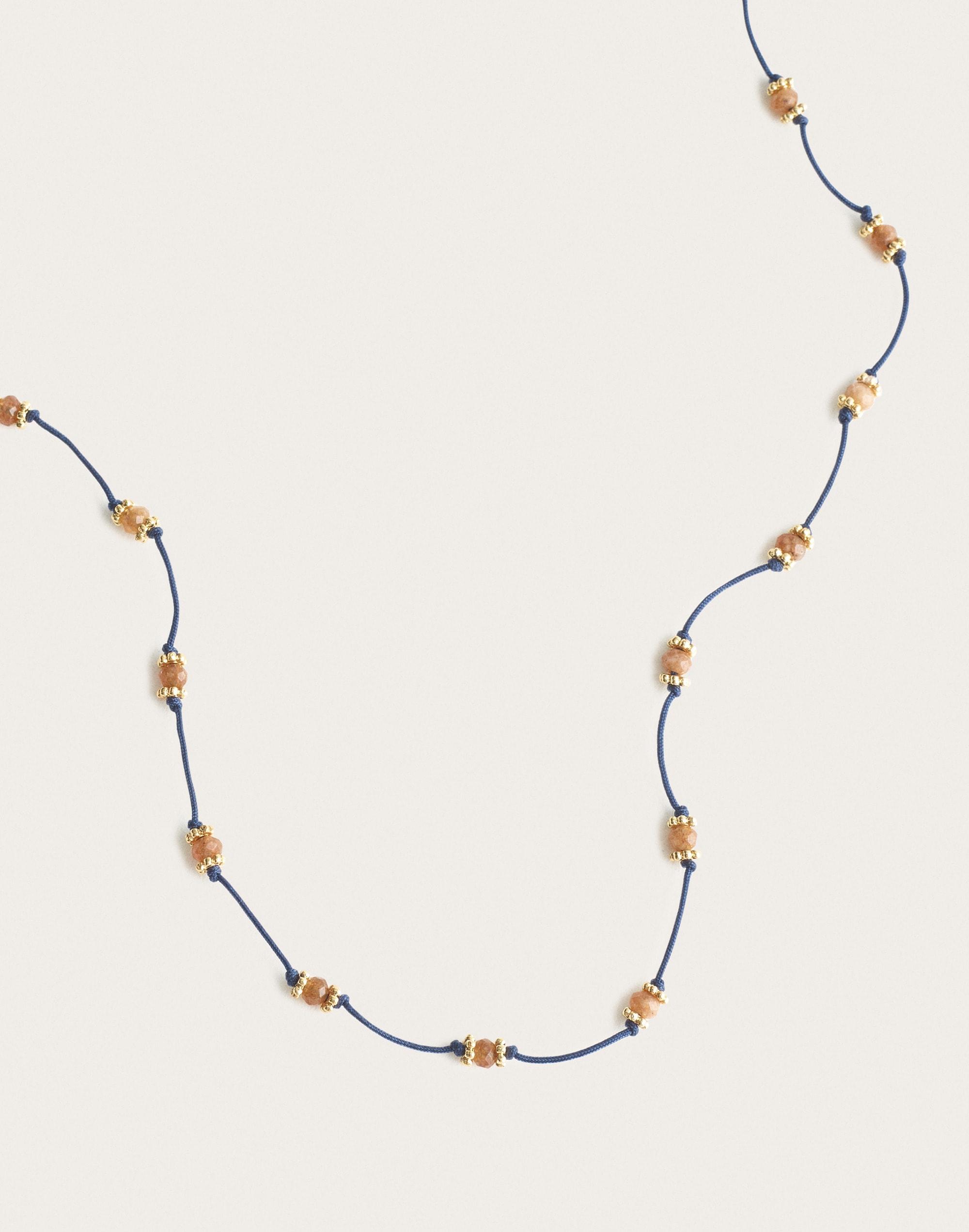Beaded Long Station Necklace