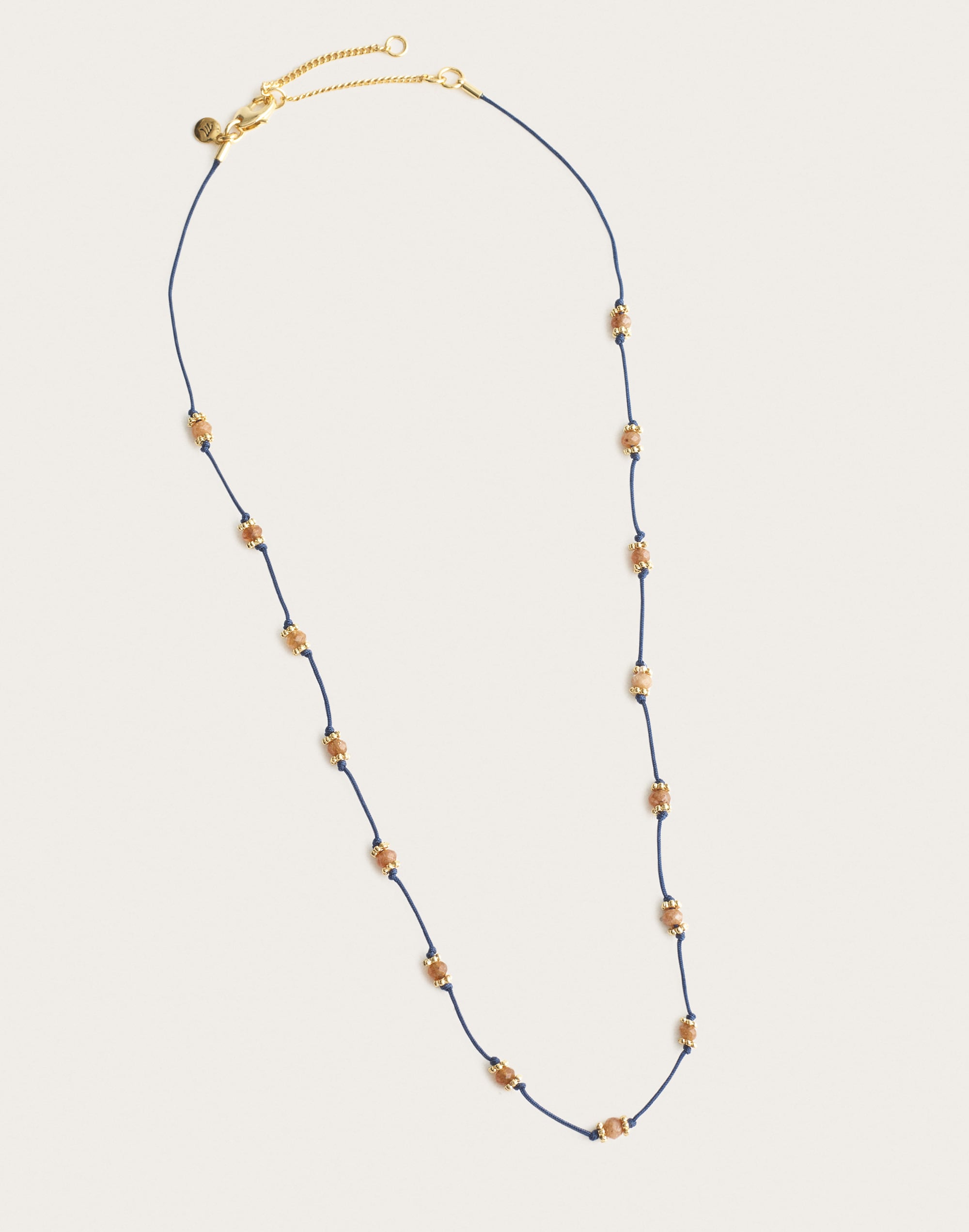 Beaded Long Station Necklace