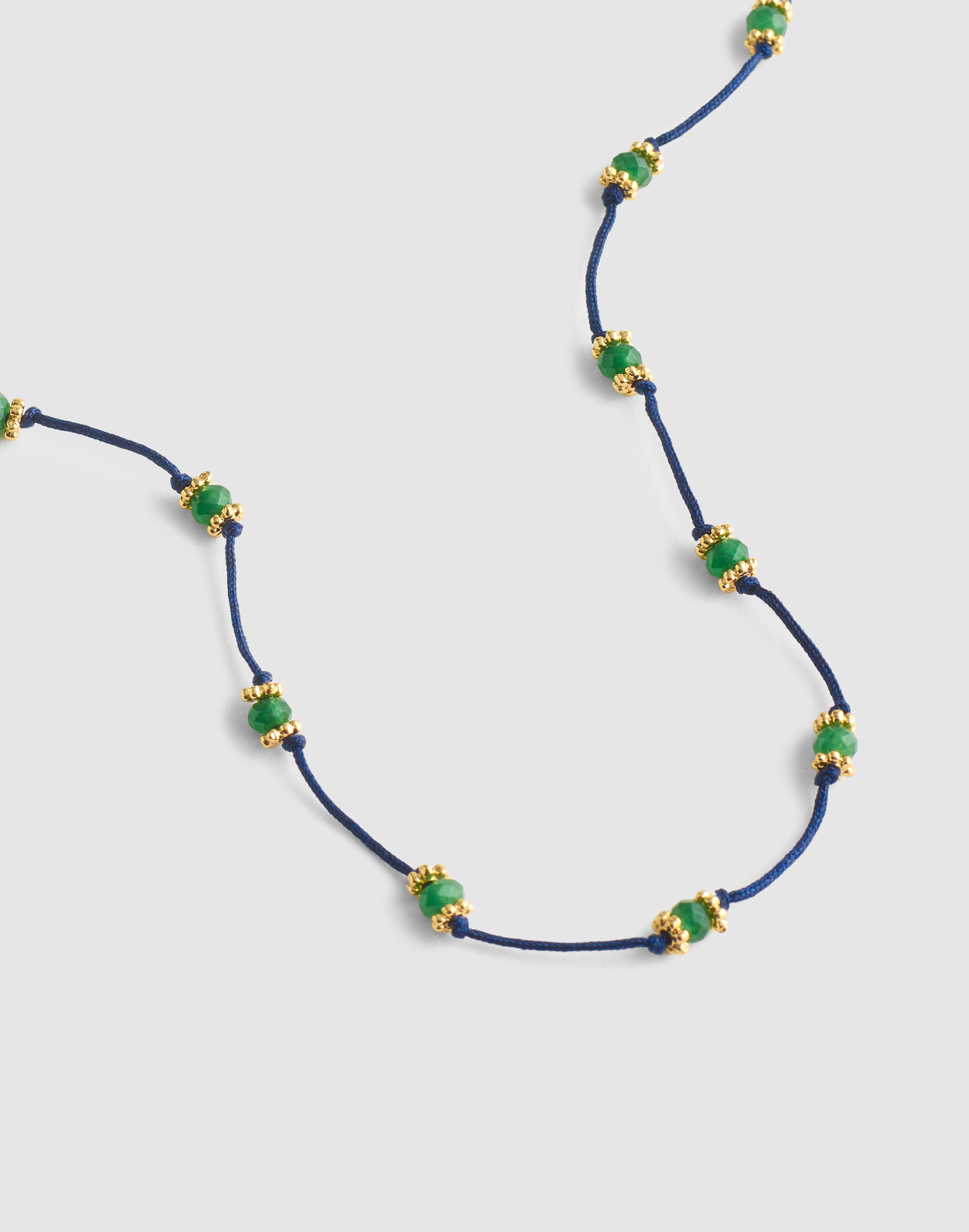 beaded long station necklace
