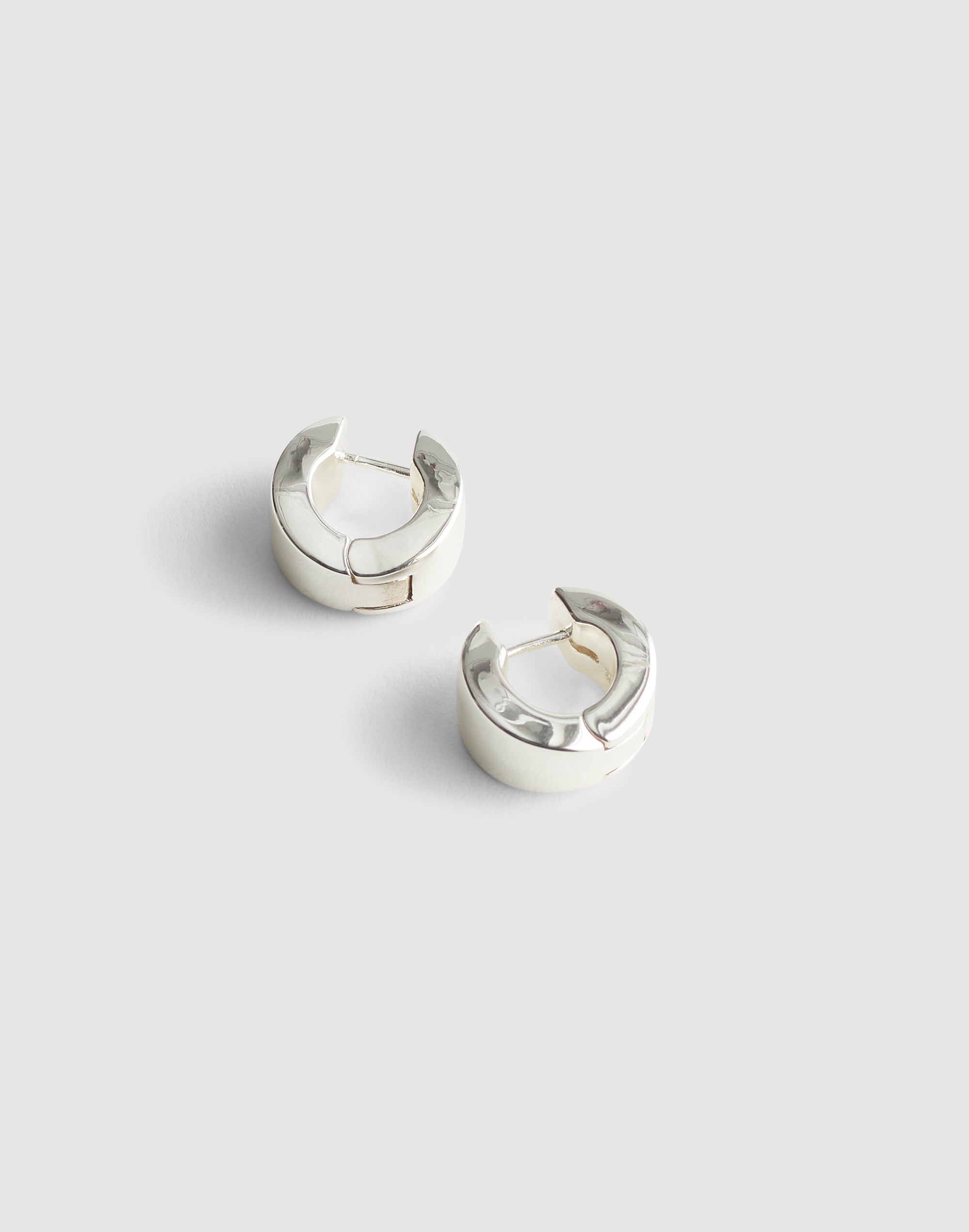 Chunky Huggie Hoop Earrings