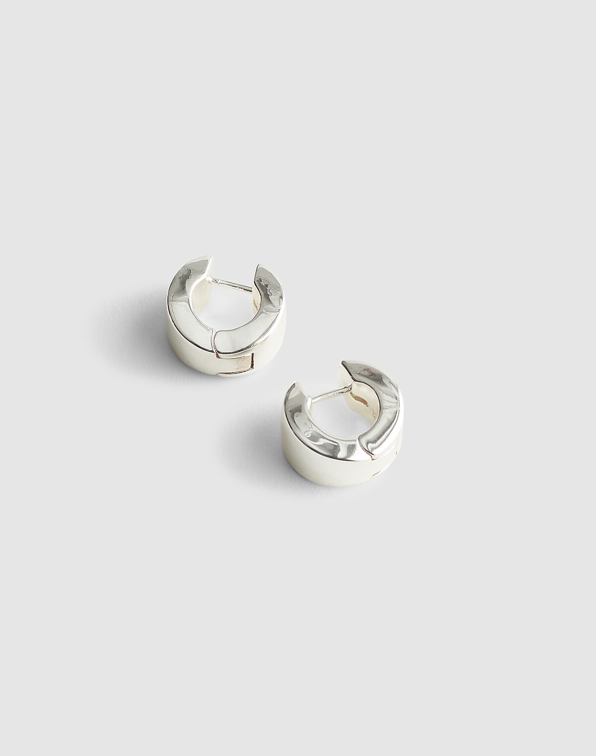 Chunky Huggie Hoop Earrings