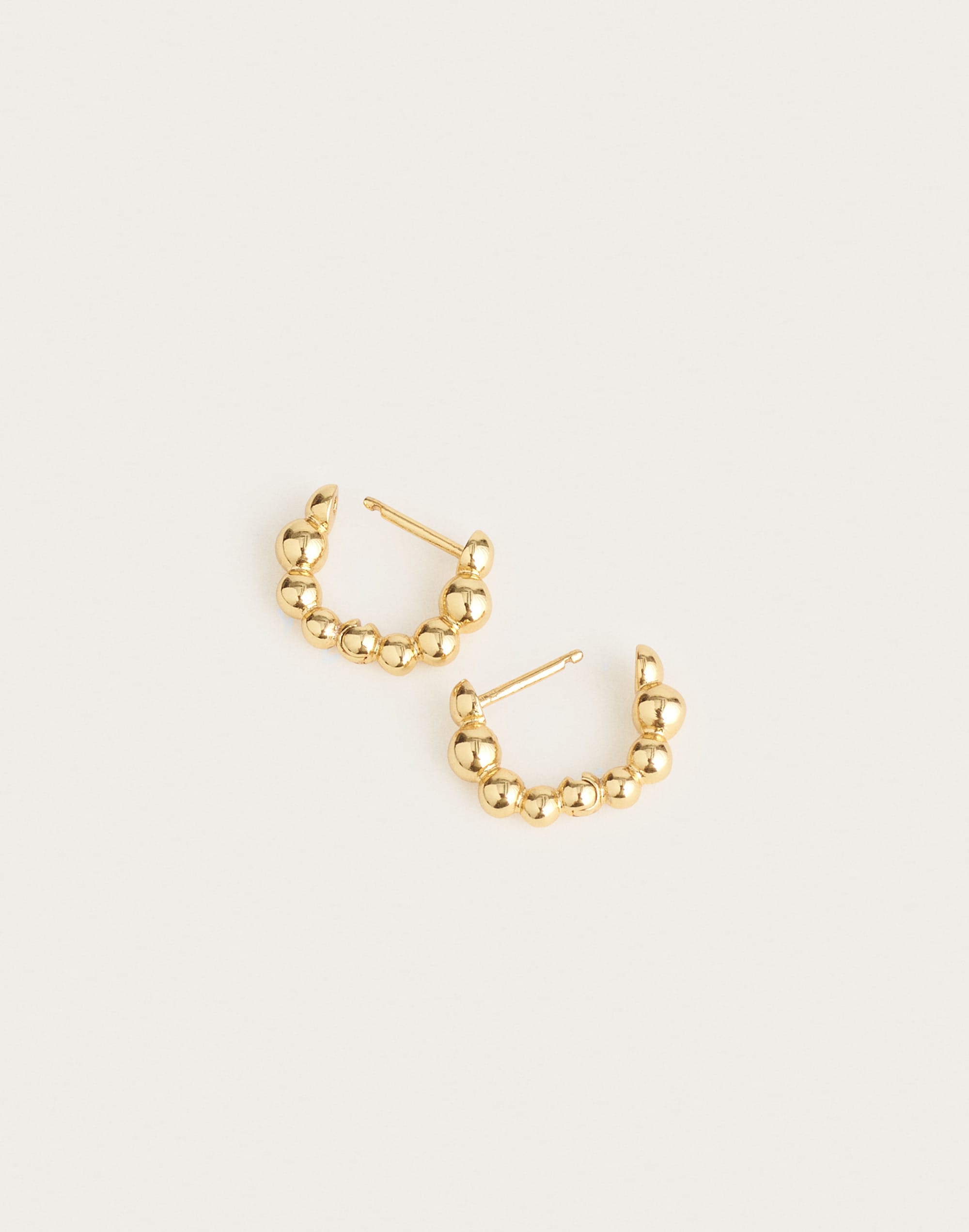 Graduated Bauble Huggie Hoop Earrings