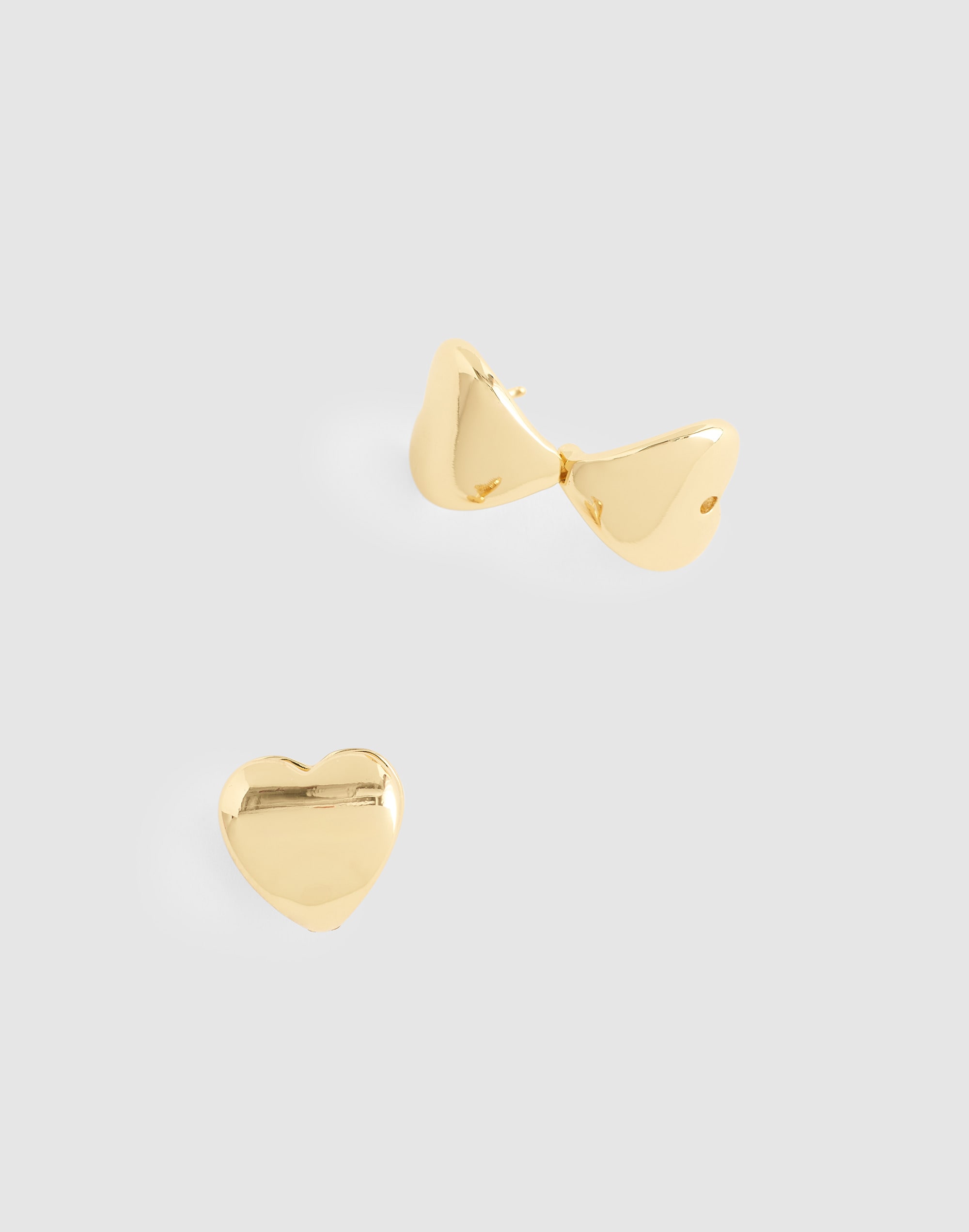 Heart Huggie Hoop Earrings
