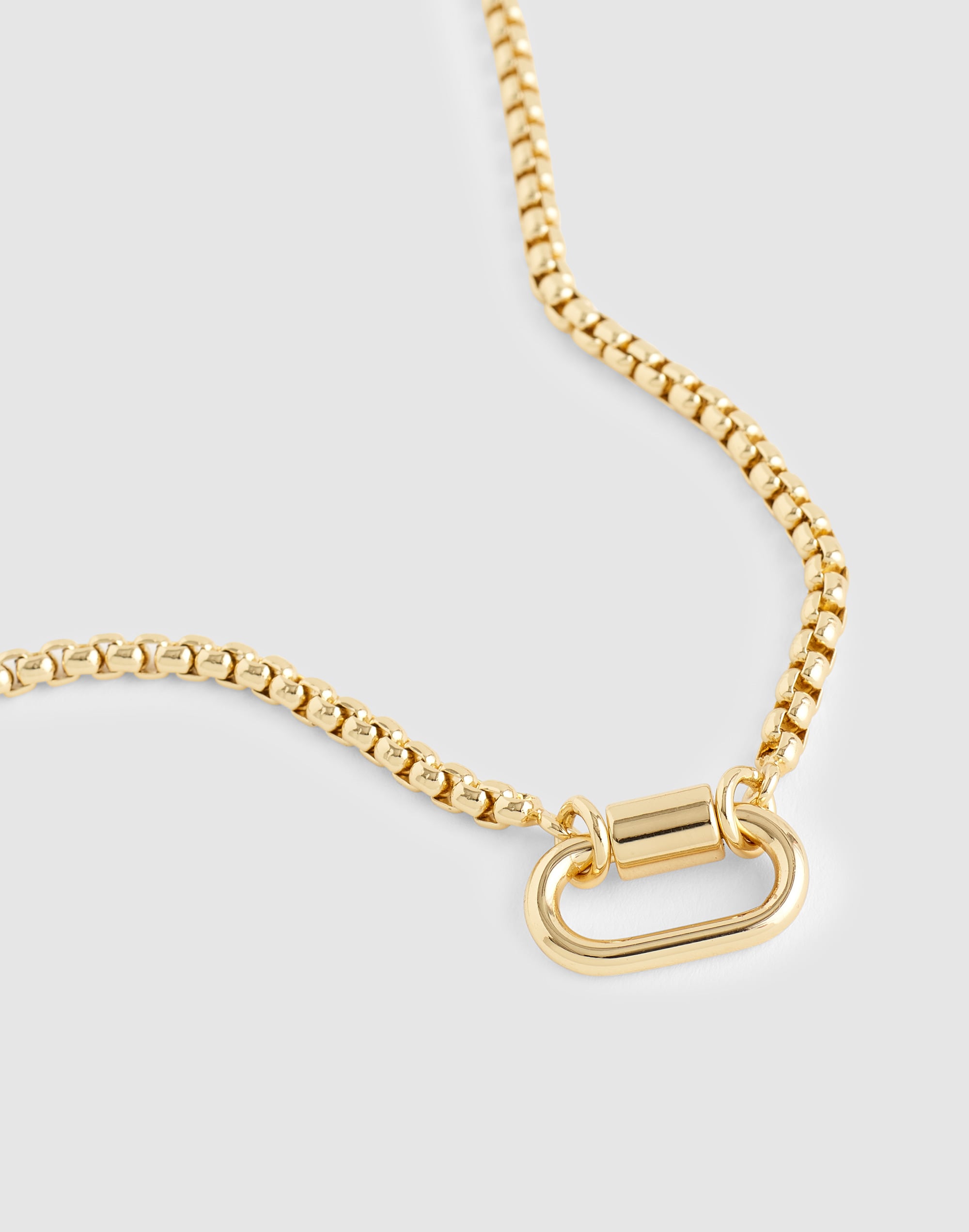 Carabiner Box Chain Necklace