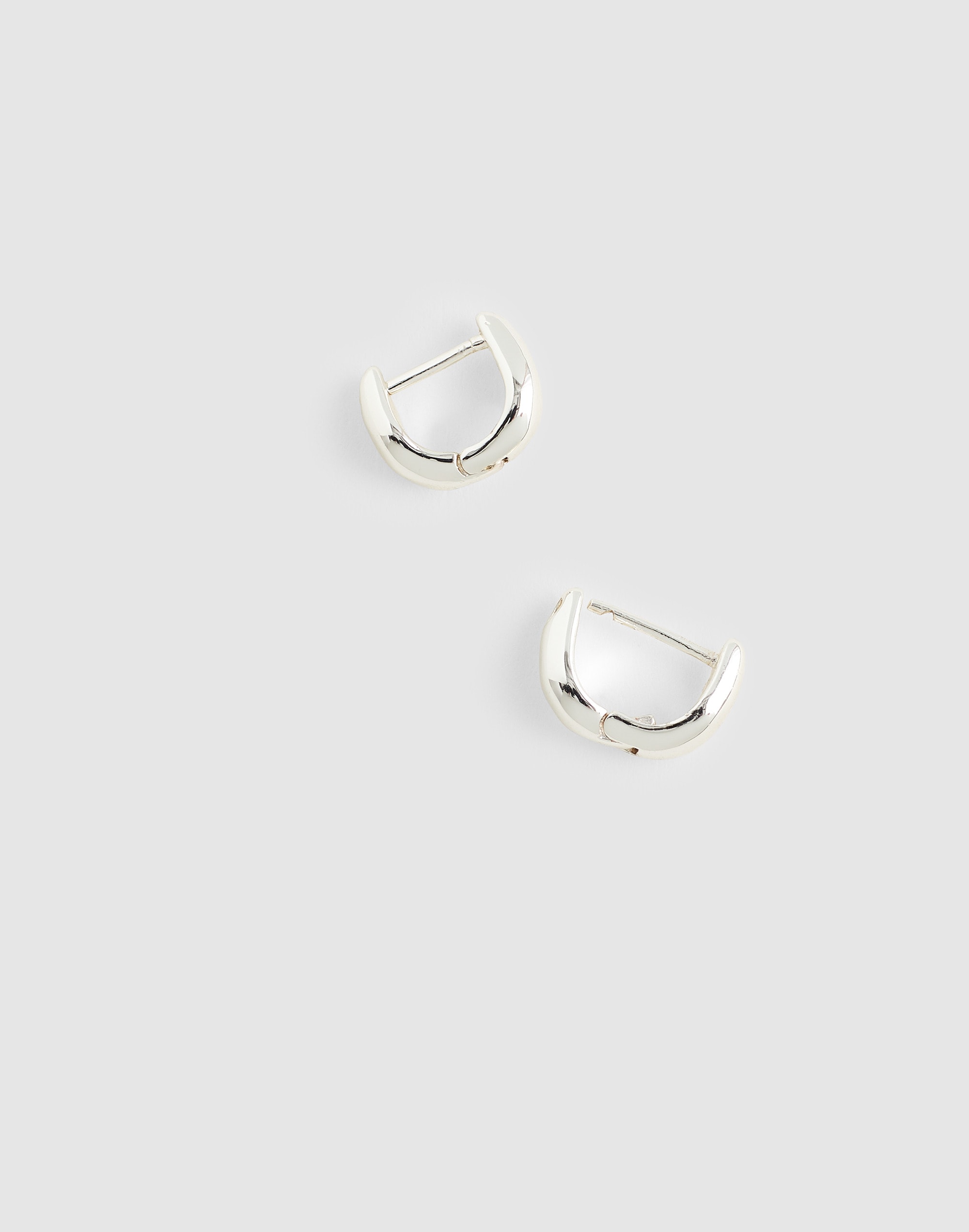 Sculptural Huggie Hoop Earrings