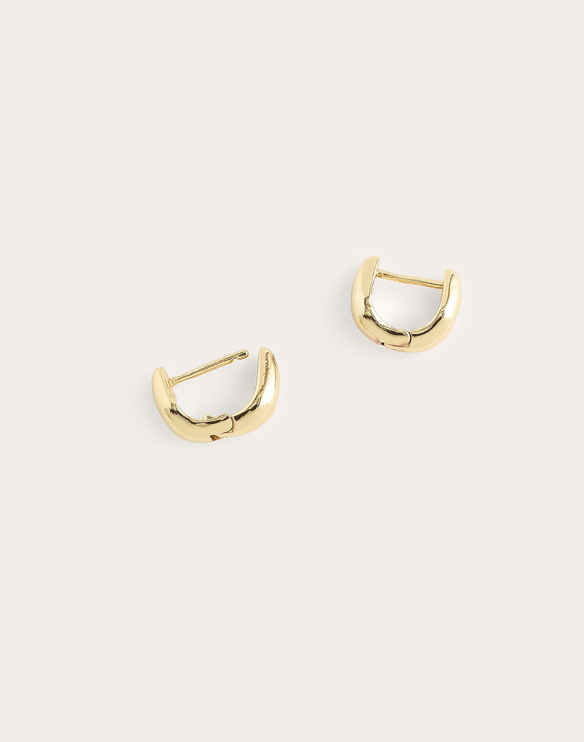 Sculptural Huggie Hoop Earrings