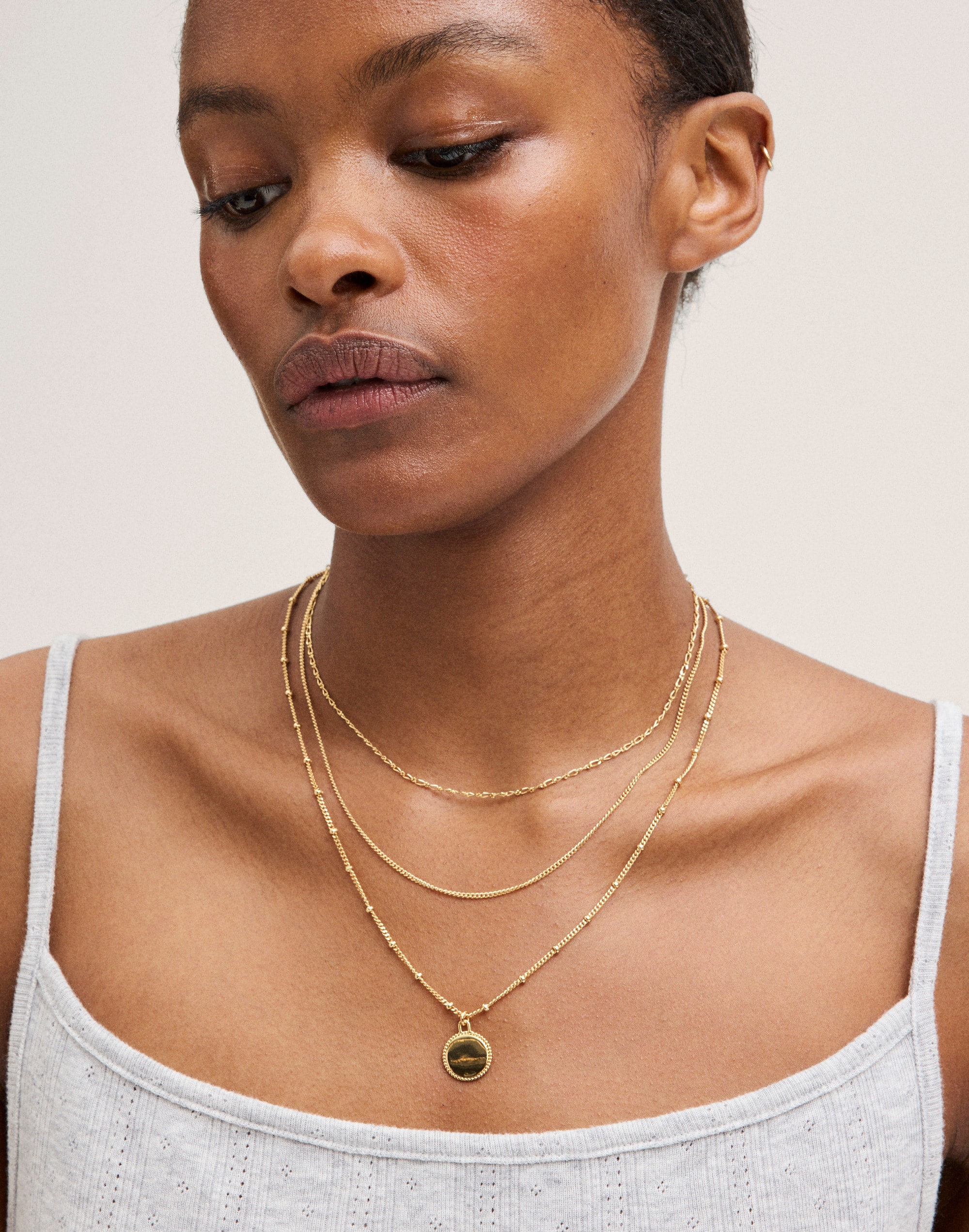 Coin Pendant Necklace Set