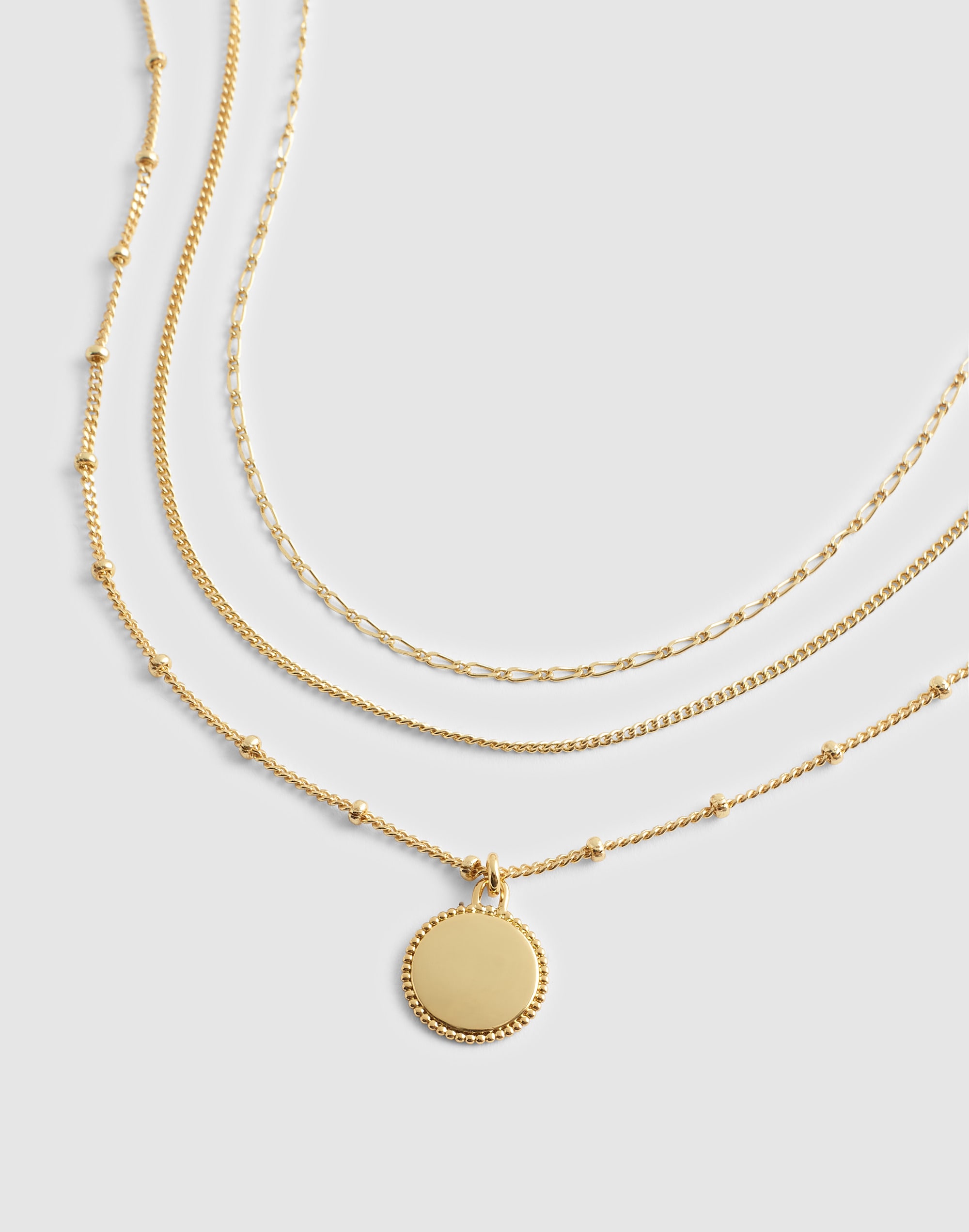 Coin Pendant Necklace Set