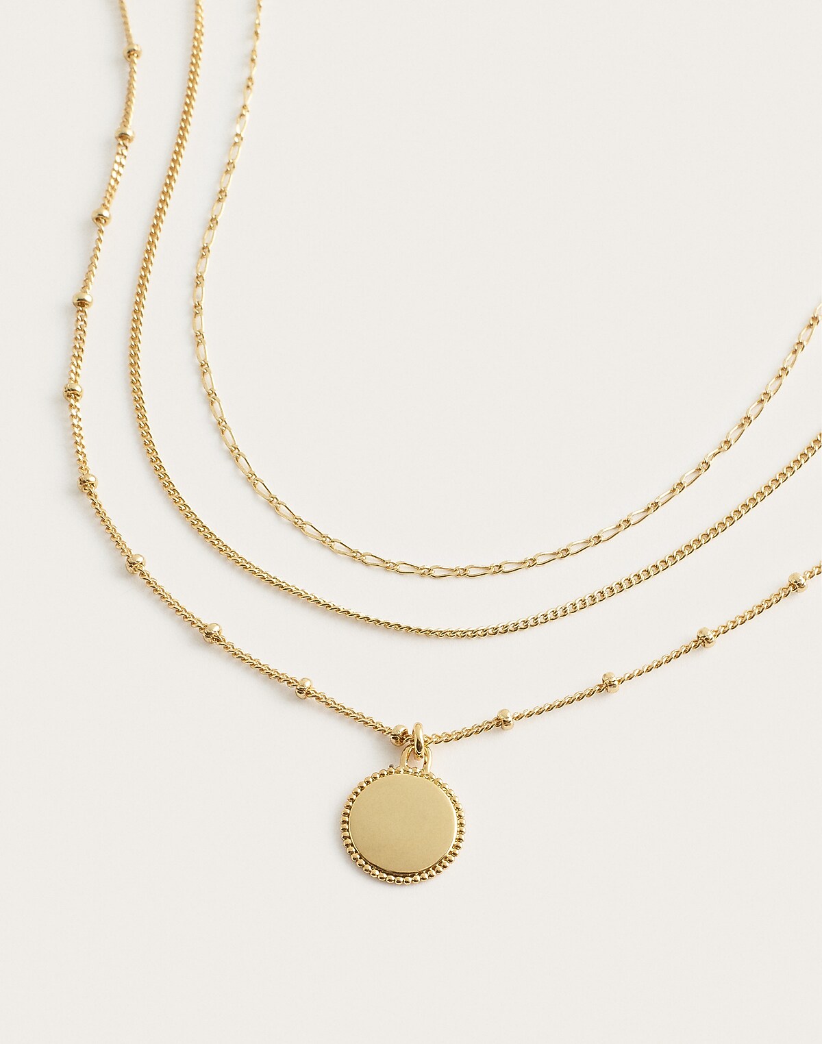Coin Pendant Necklace Set
