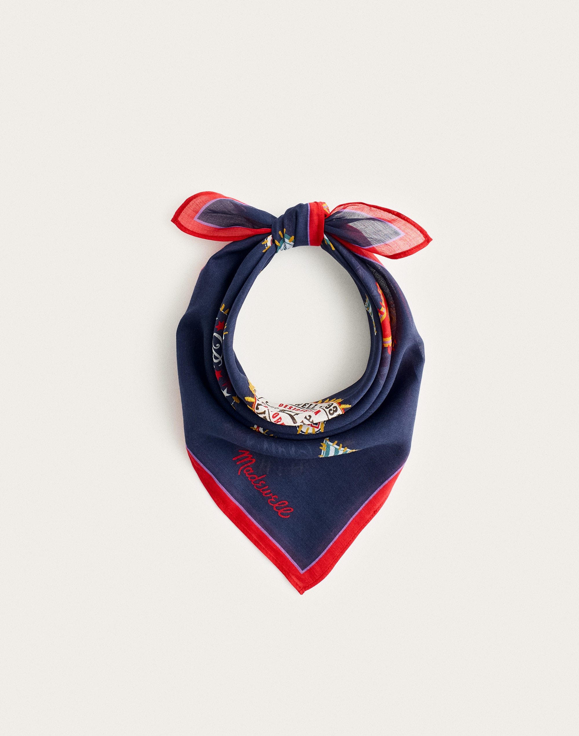 Embroidered Cotton Bandana