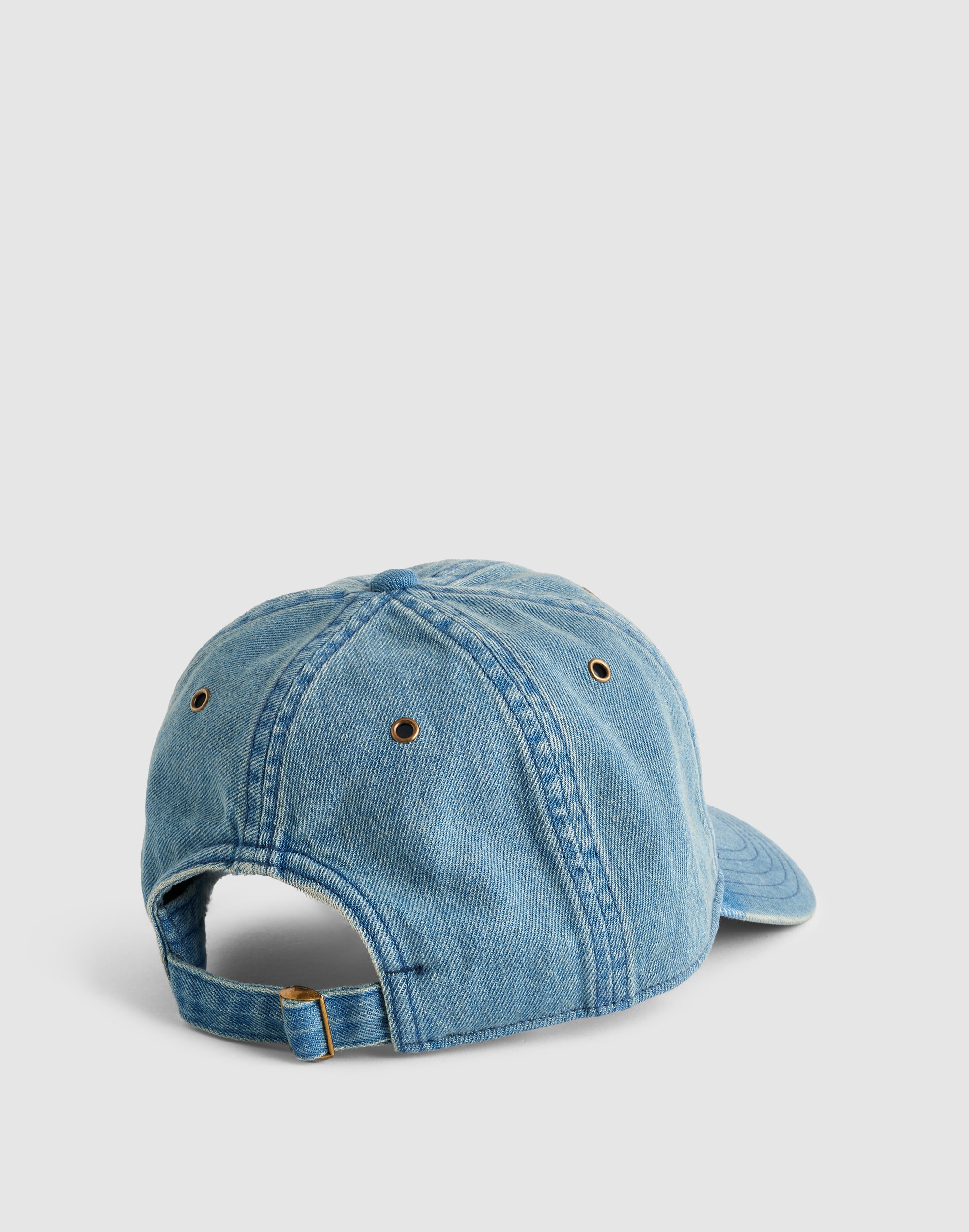 Embroidered Denim Baseball Hat