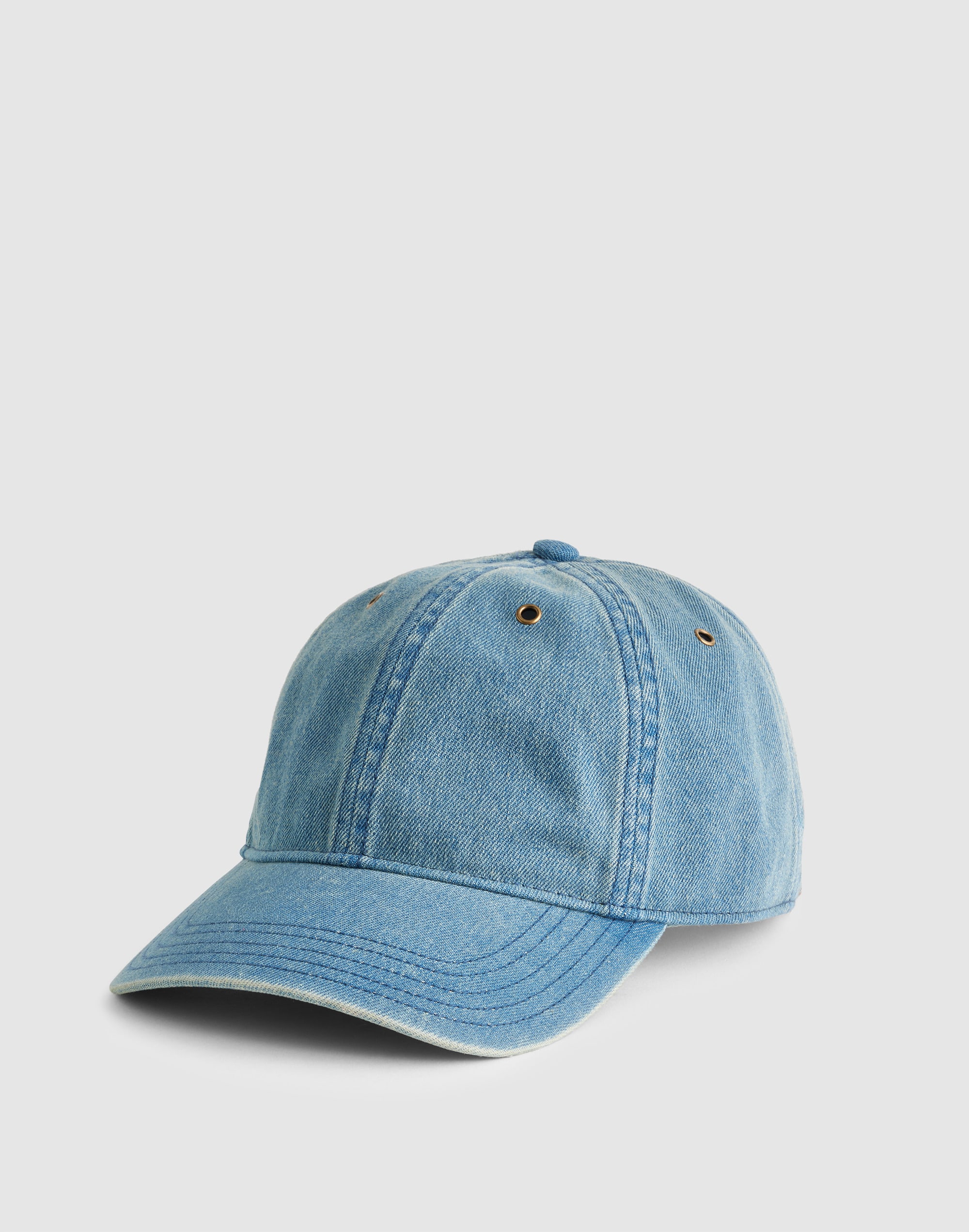Embroidered Denim Baseball Hat