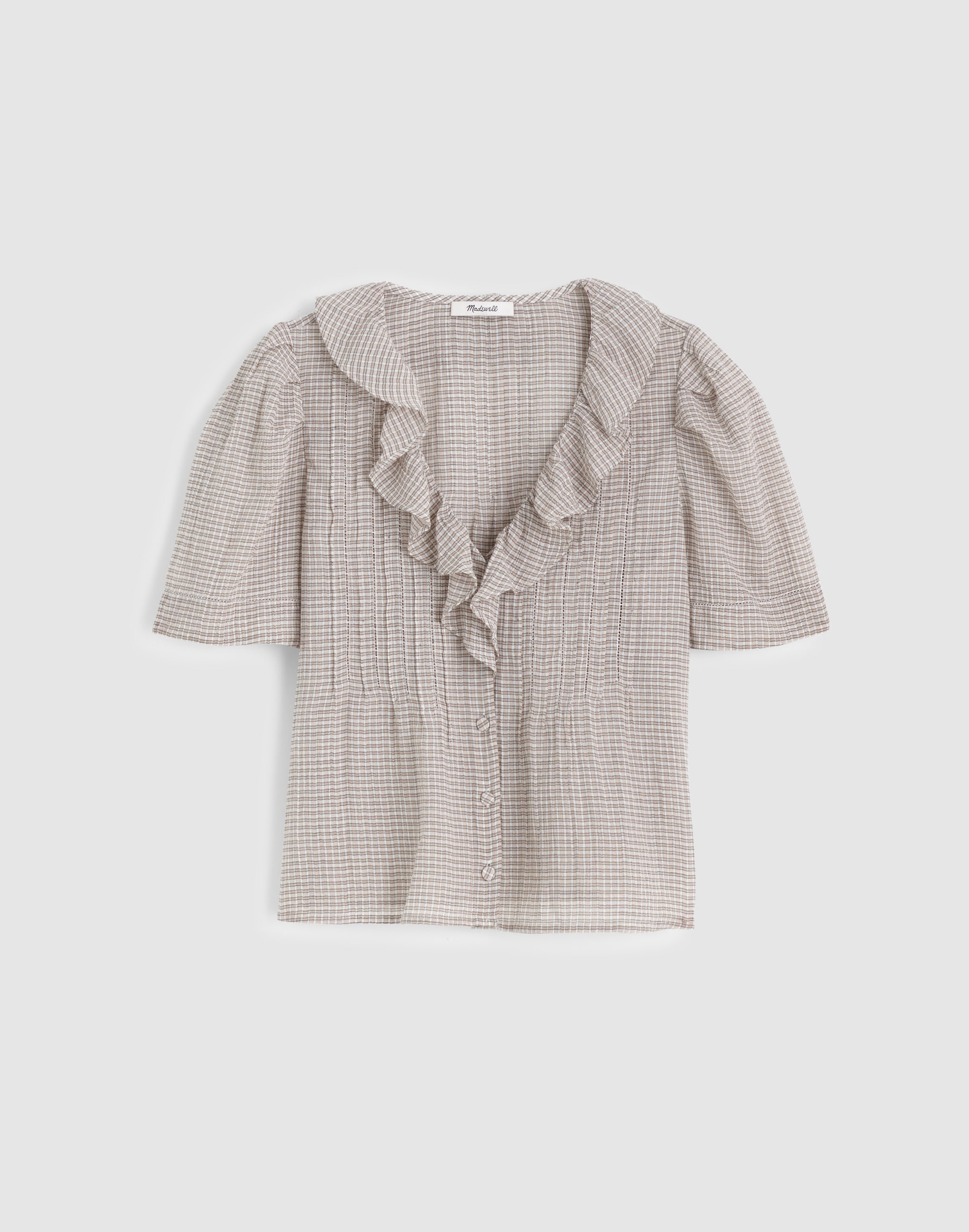 Ruffled Pintuck Top