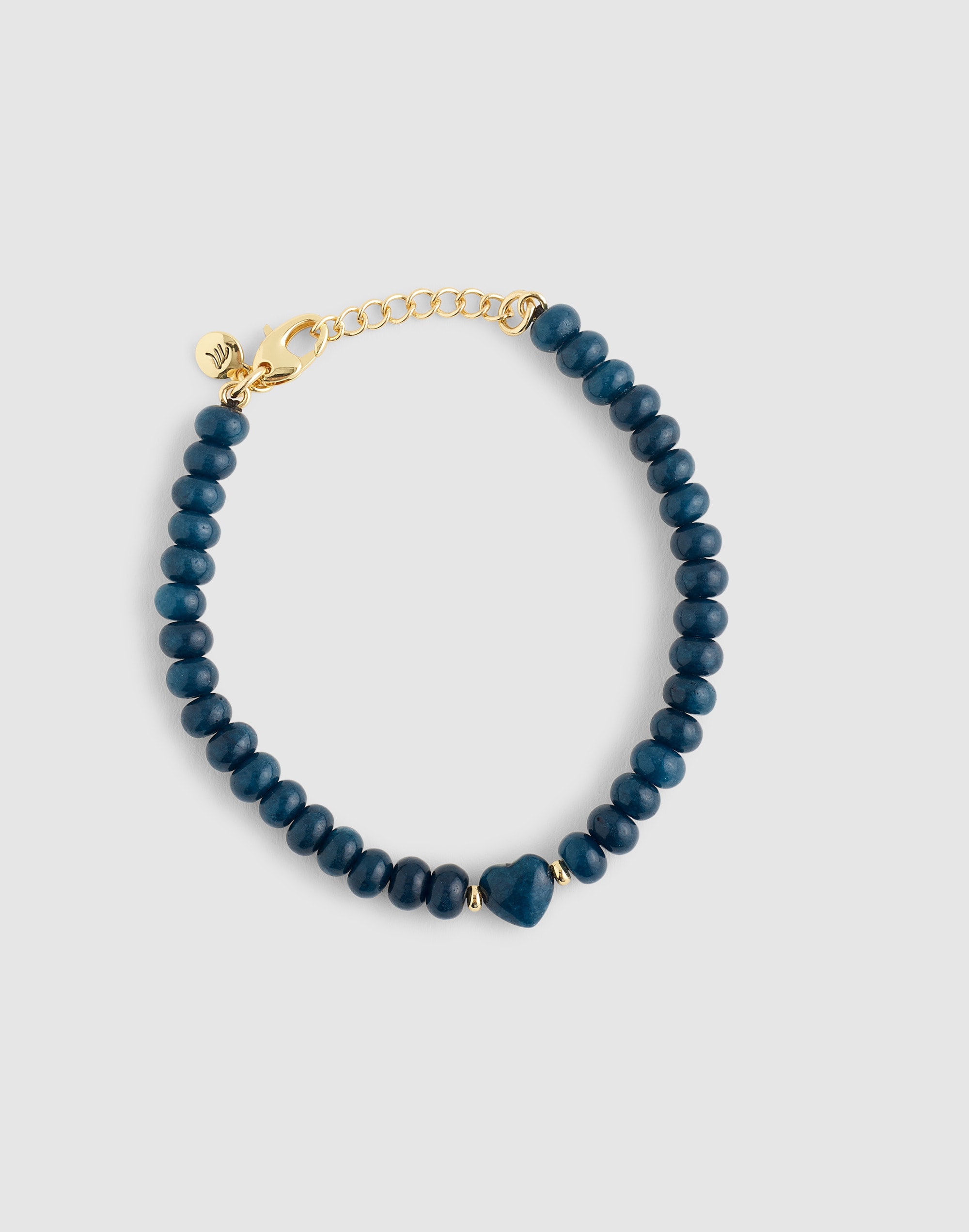 Madewell Semiprecious Heart Beaded Charm Bracelet In Twilight