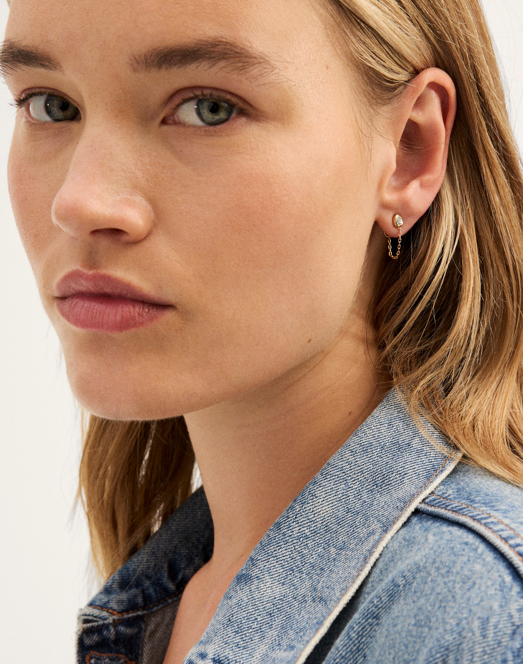 Pear Drop Front-Back Earrings