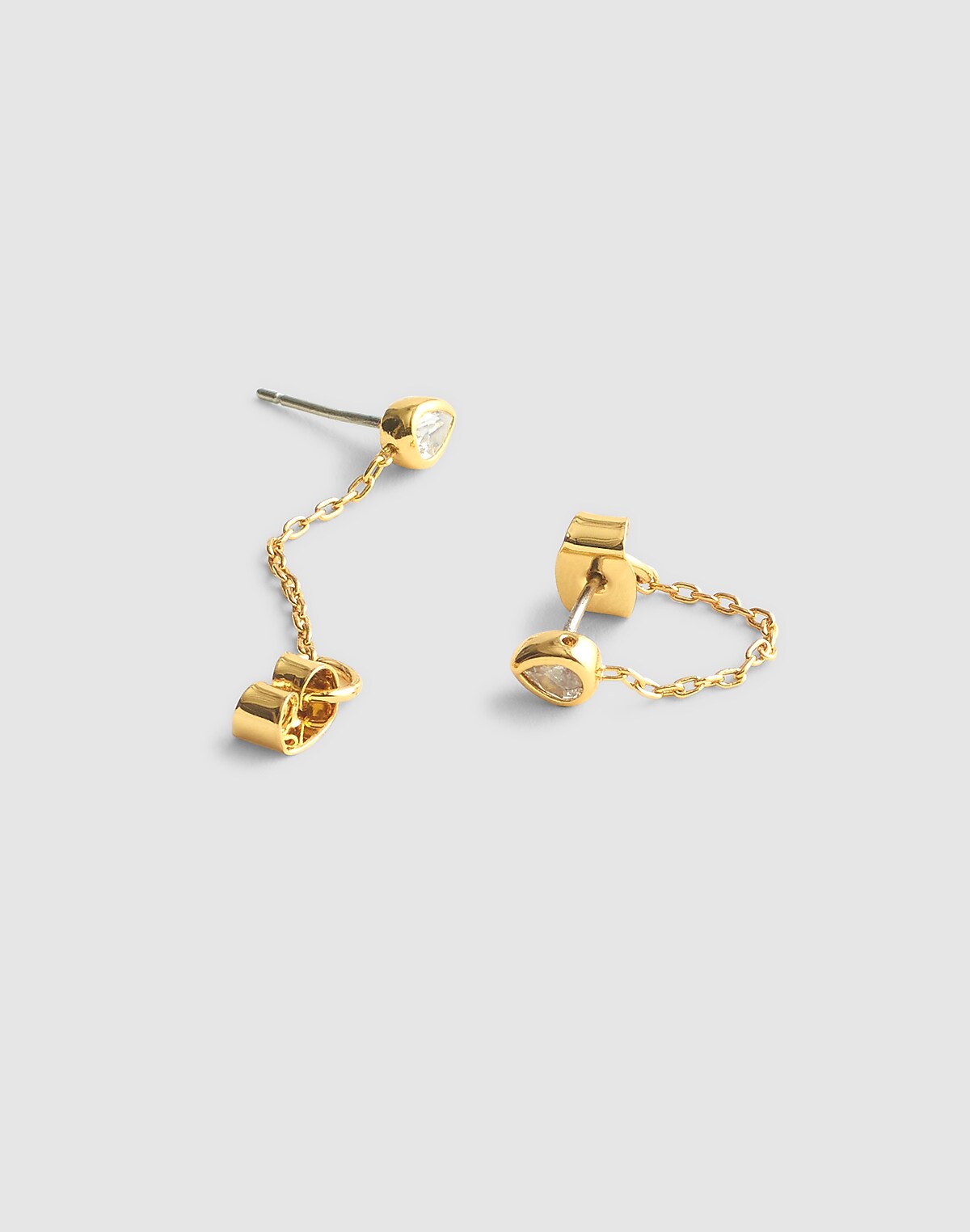 Pear Drop Front-Back Earrings