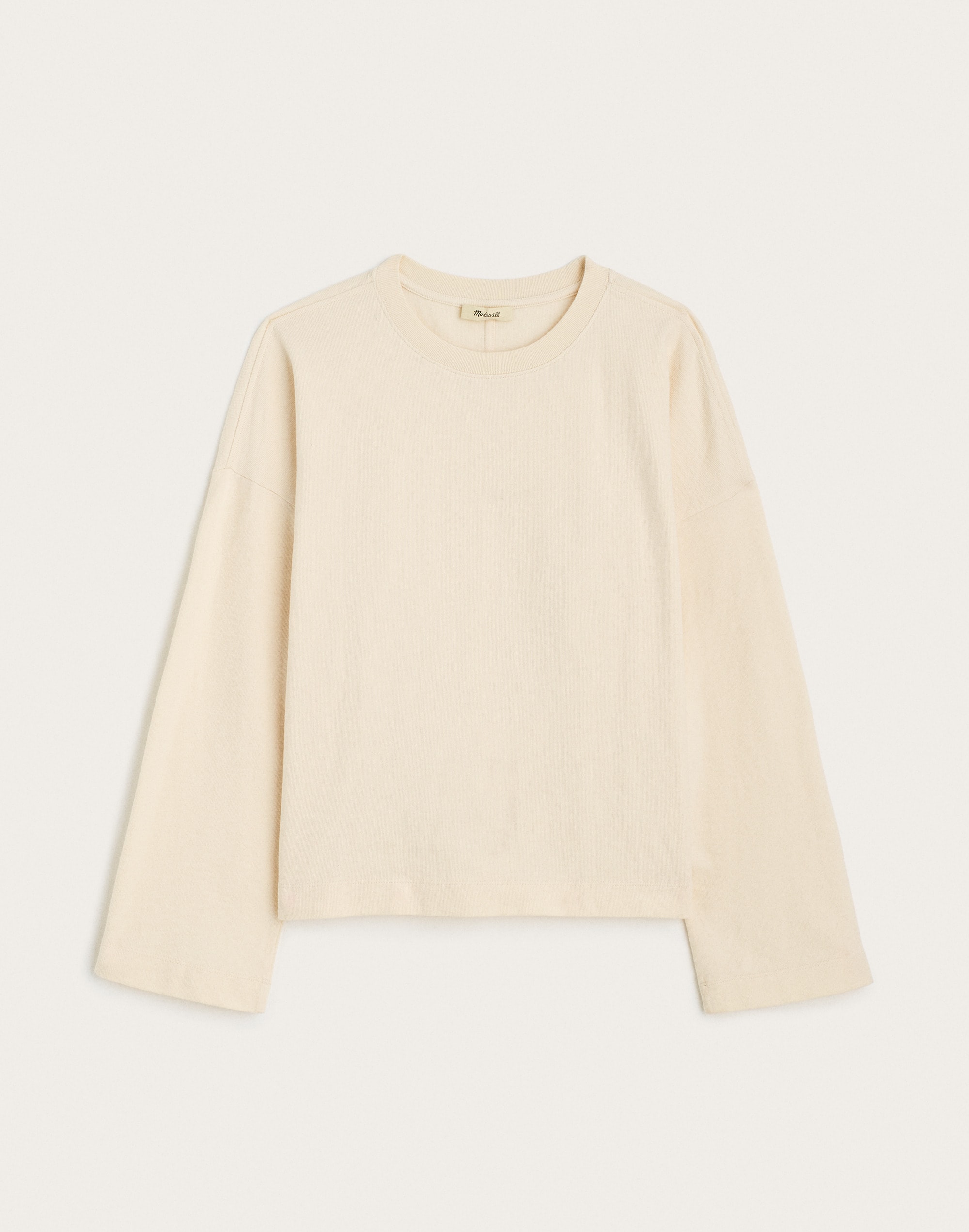 Easy Crewneck Long-Sleeve Tee in Sunday Slub