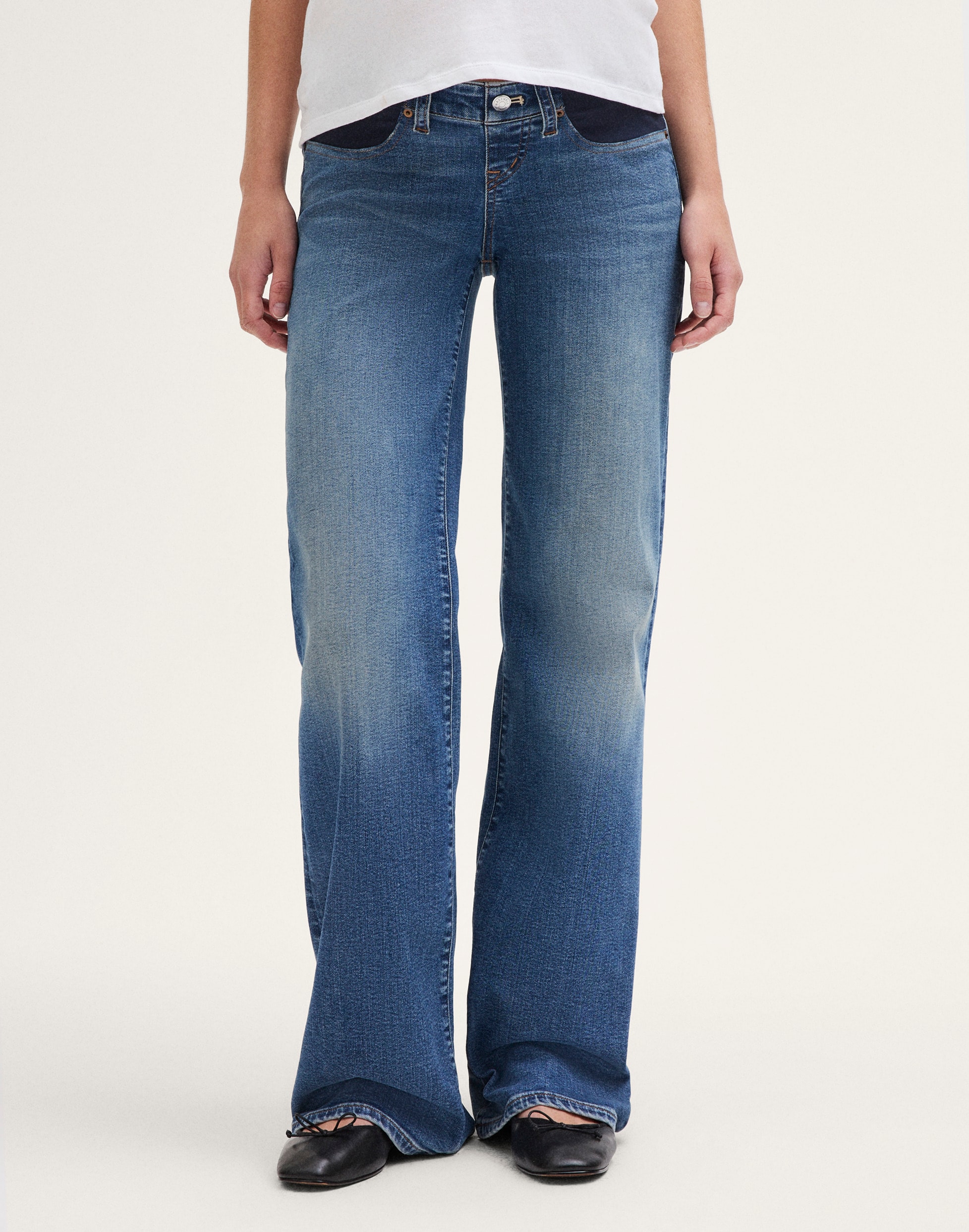 The Maternity Wide-Leg Jean
