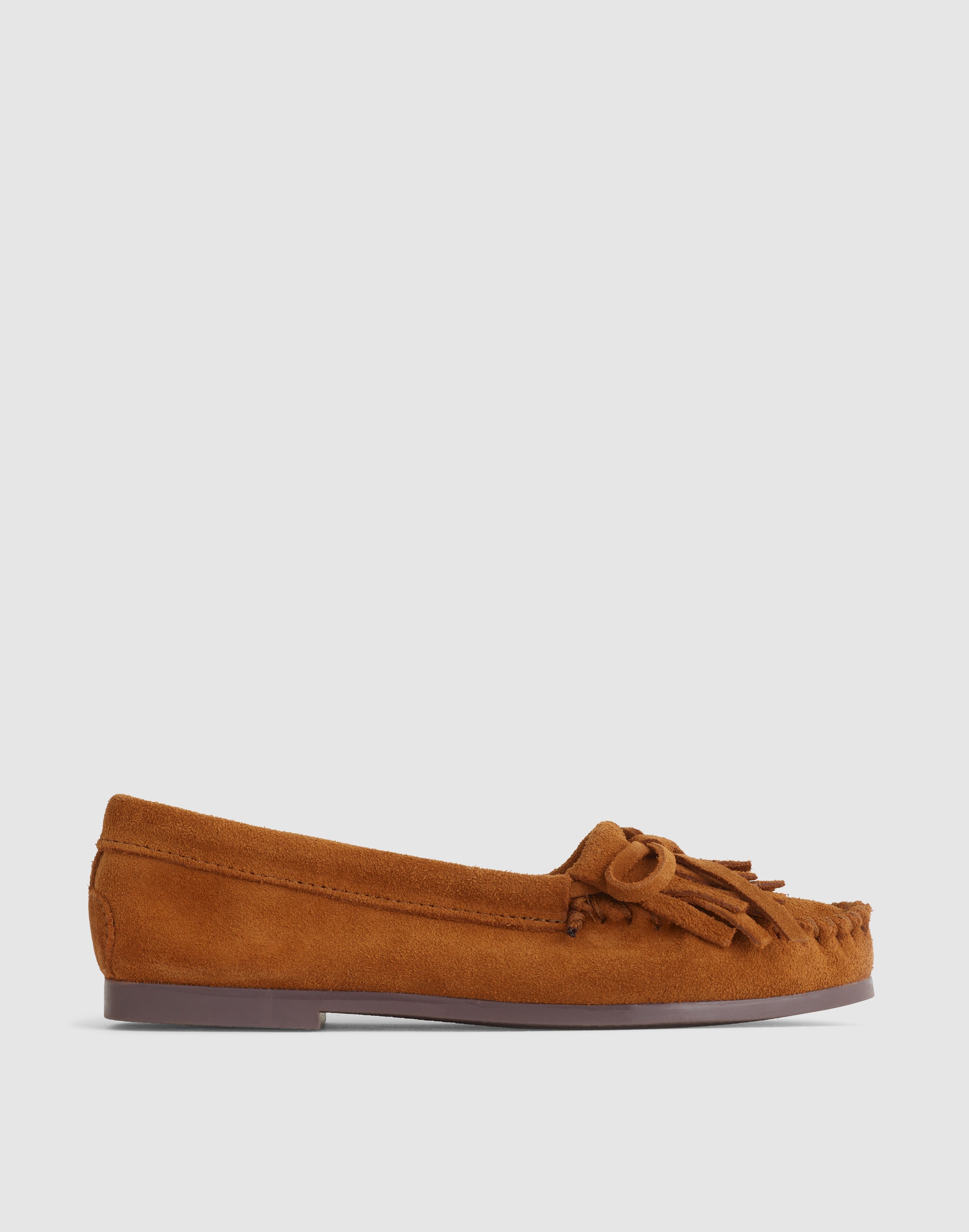 Madewell x Minnetonka Double-Fringe Kilty Moc