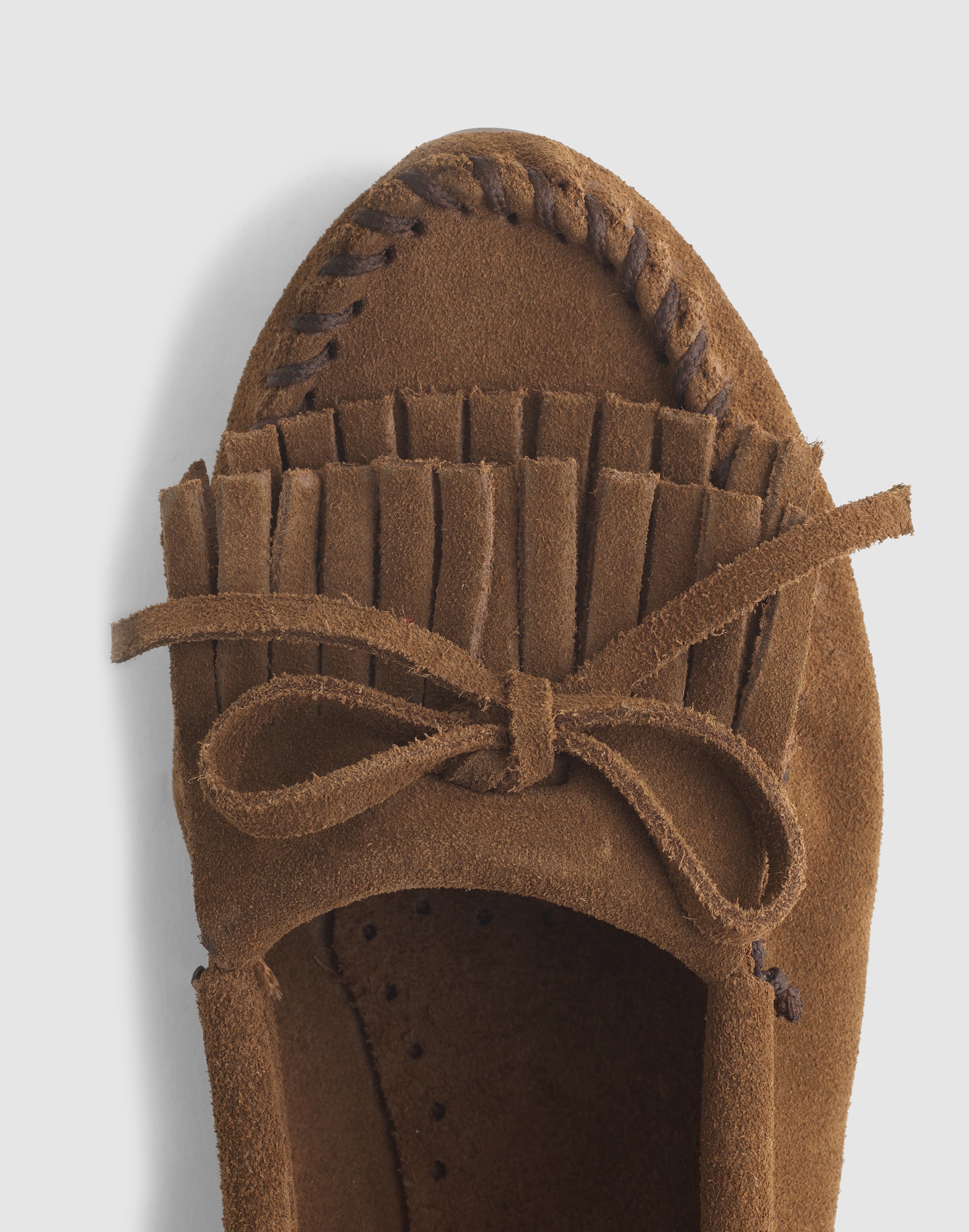 Madewell x Minnetonka Double-Fringe Kilty Moc