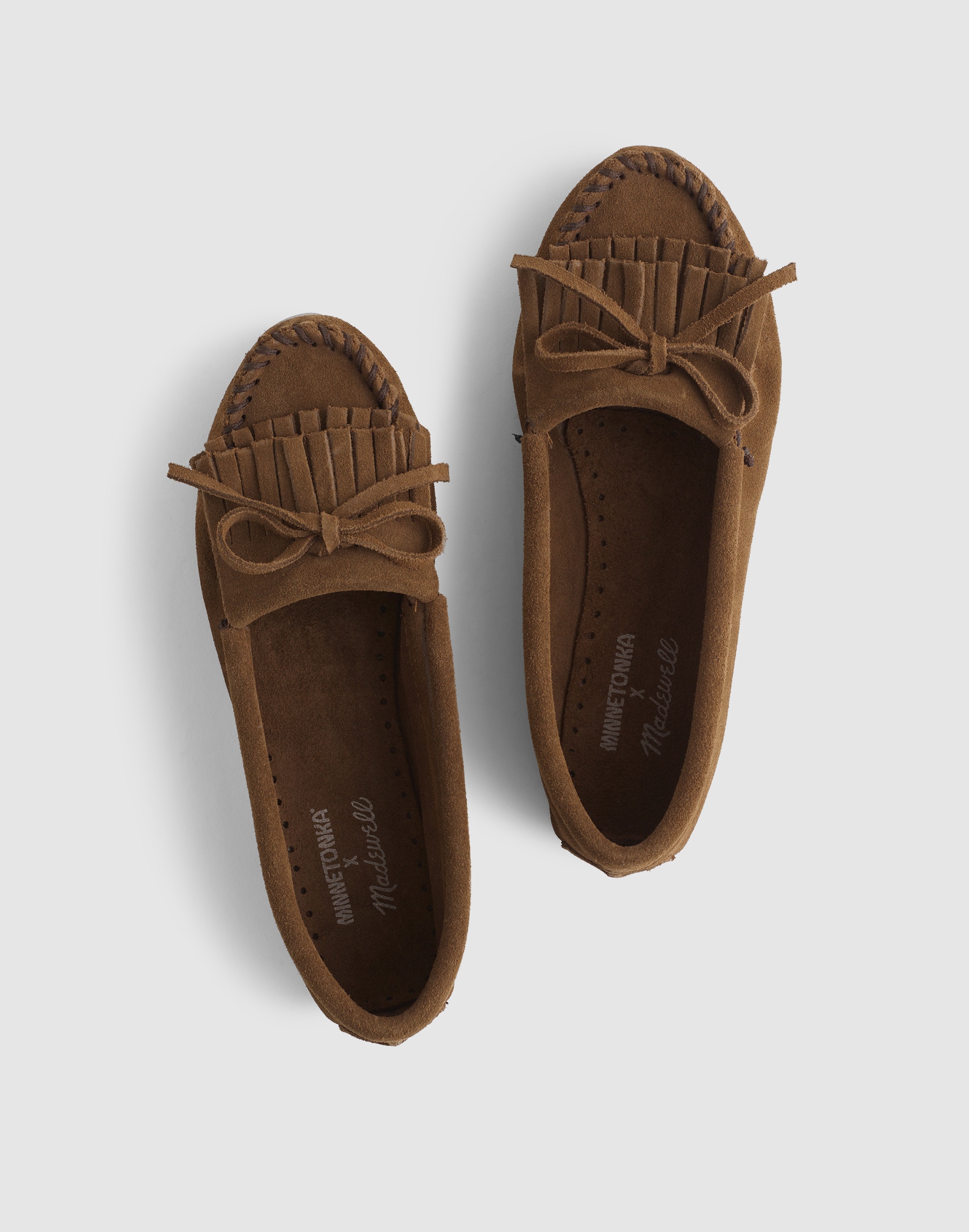 Madewell x Minnetonka Double-Fringe Kilty Moc