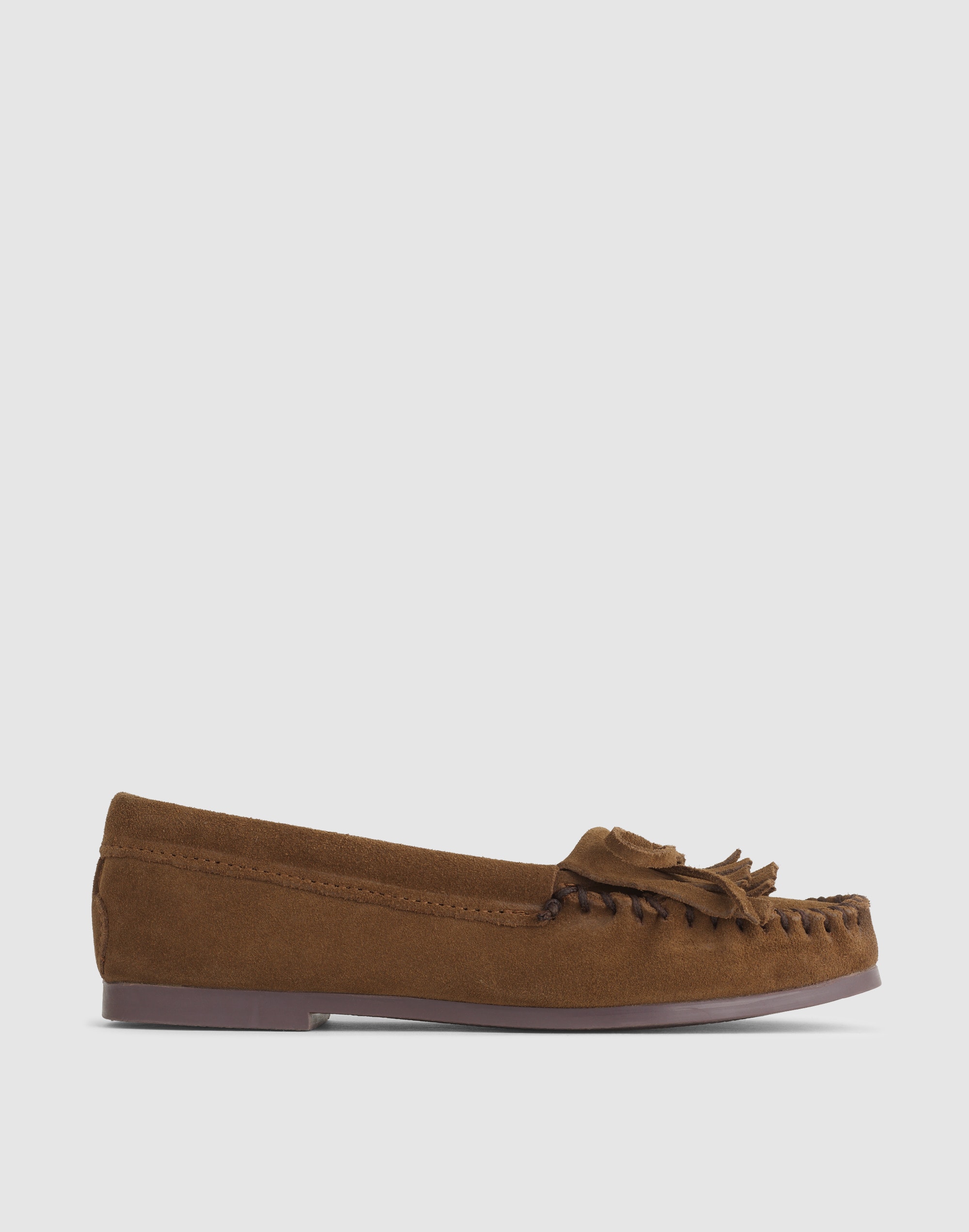 Madewell x Minnetonka Double-Fringe Kilty Moc