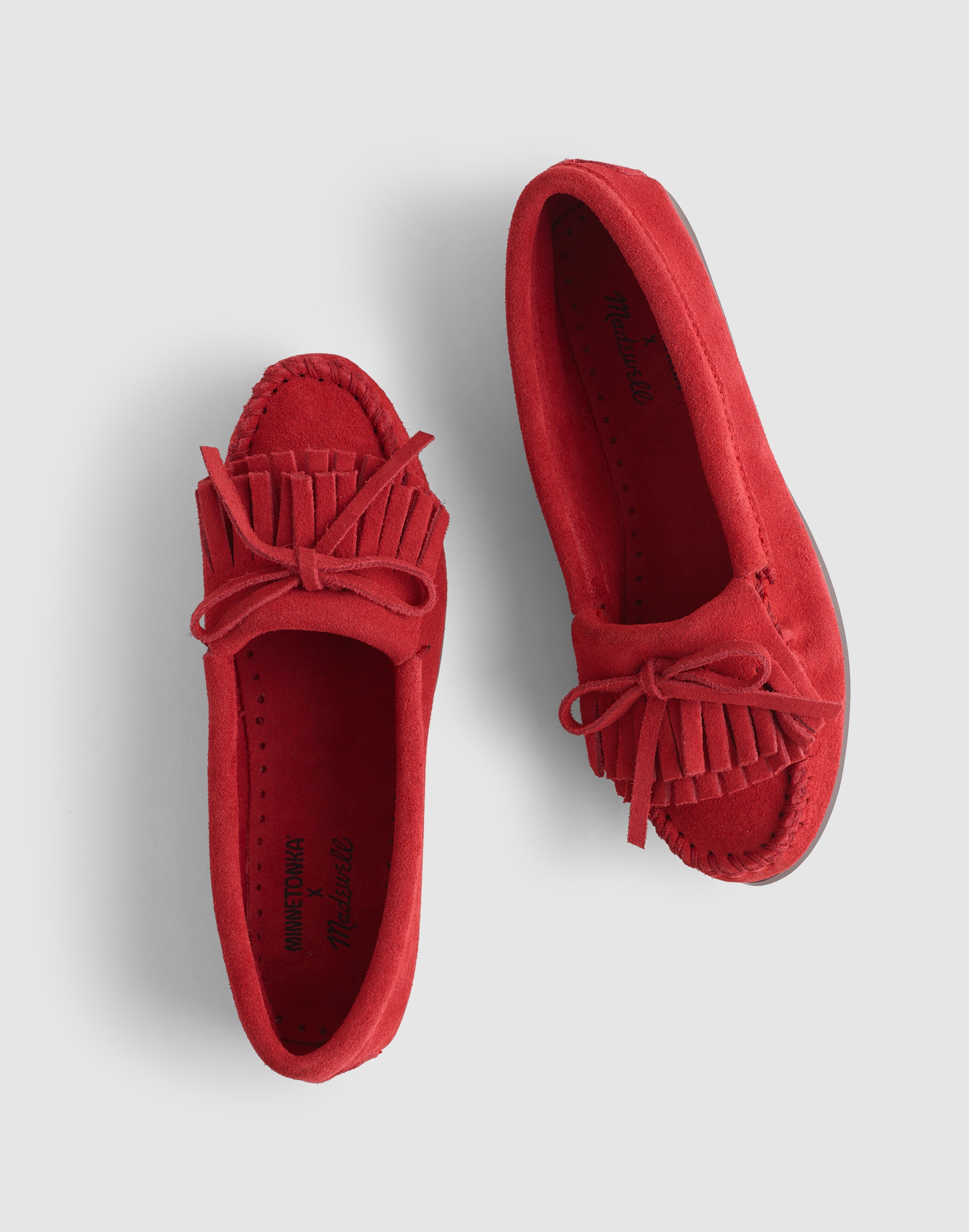 Madewell x Minnetonka Double-Fringe Kilty Moc