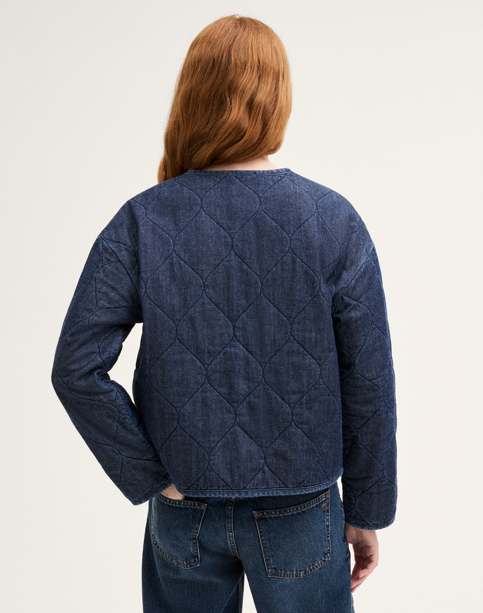 Quilted Denim Jacket