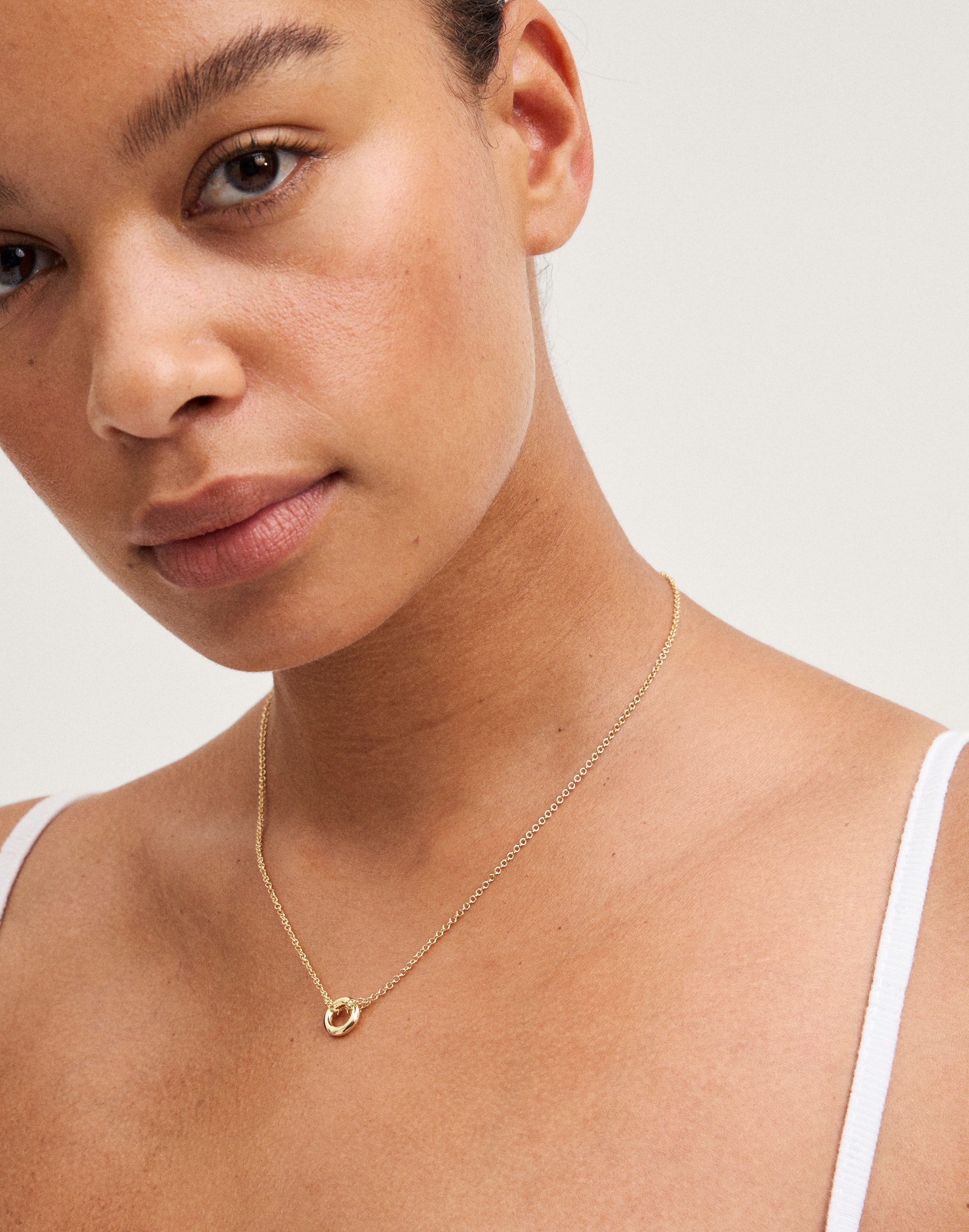 Ring Chain Choker Necklace