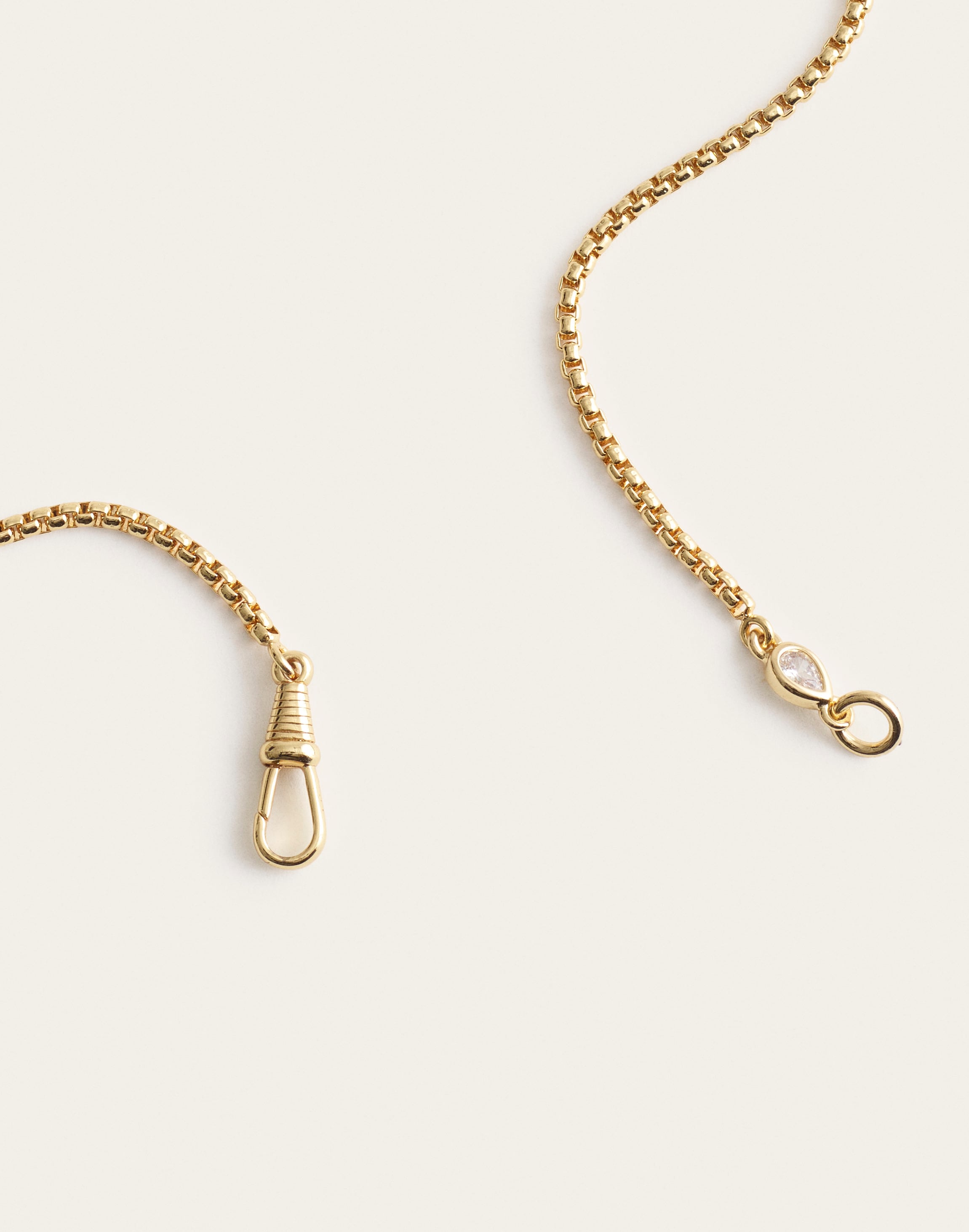 Bezel-Set Crystal Clip Necklace