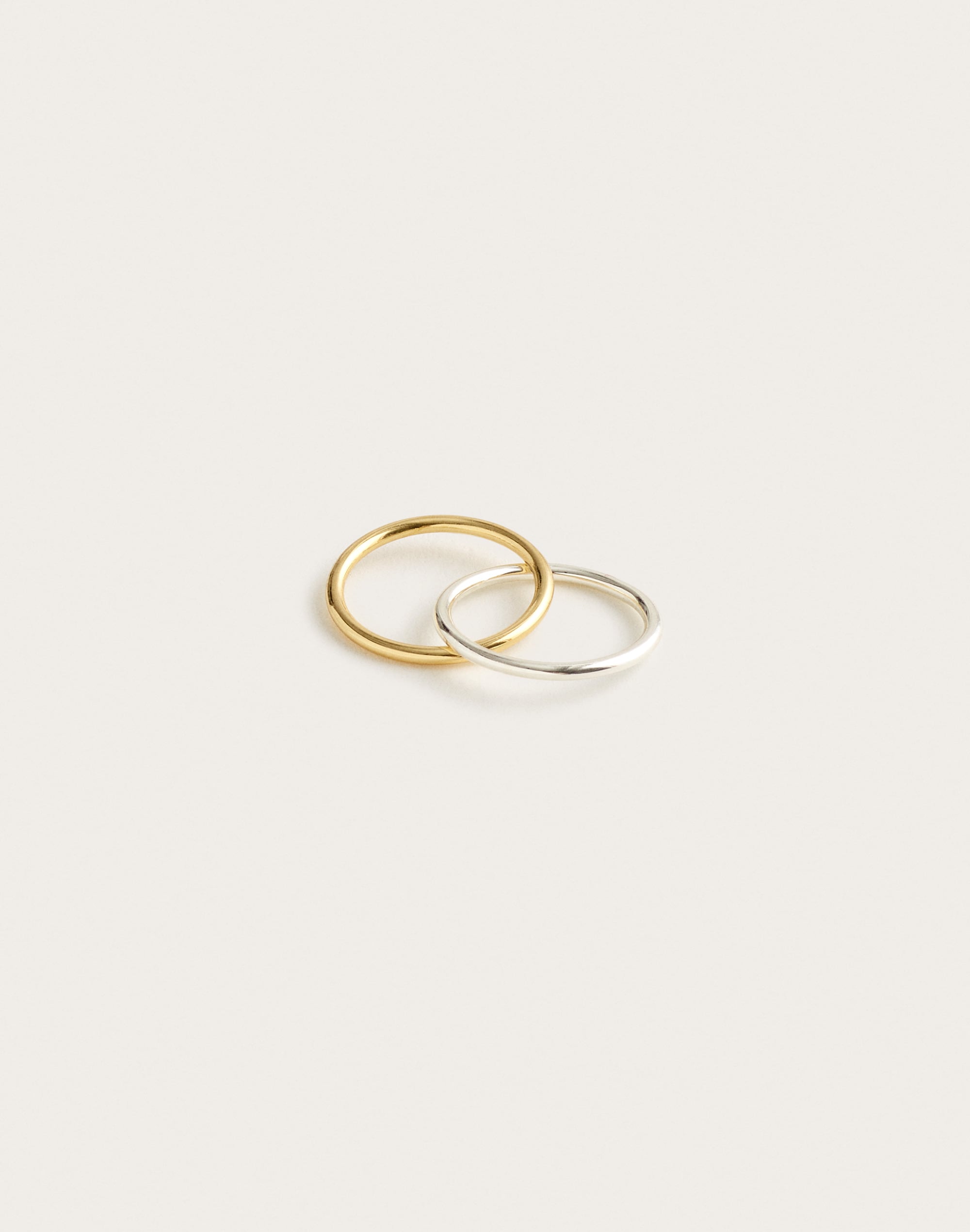 Madewell Mixed-metal Skinny Linked Ring In Mixed Metal