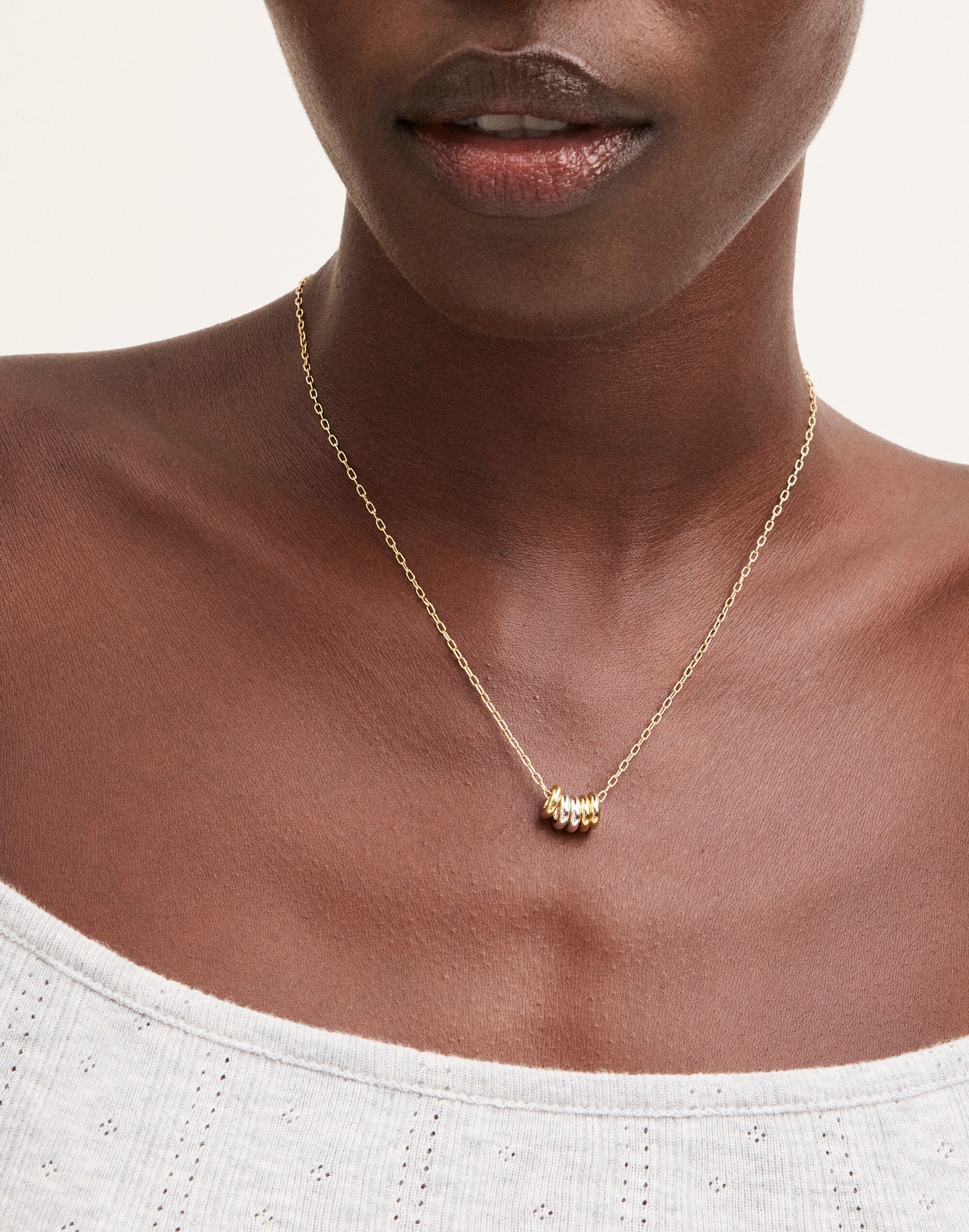 Mutli-Ring Chain Necklace