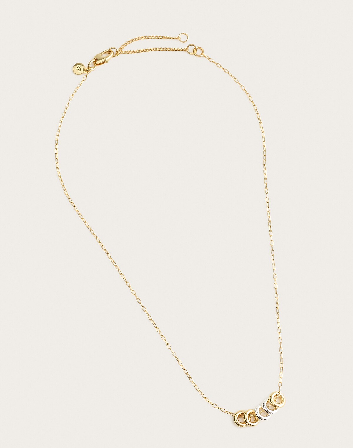 Mutli-Ring Chain Necklace