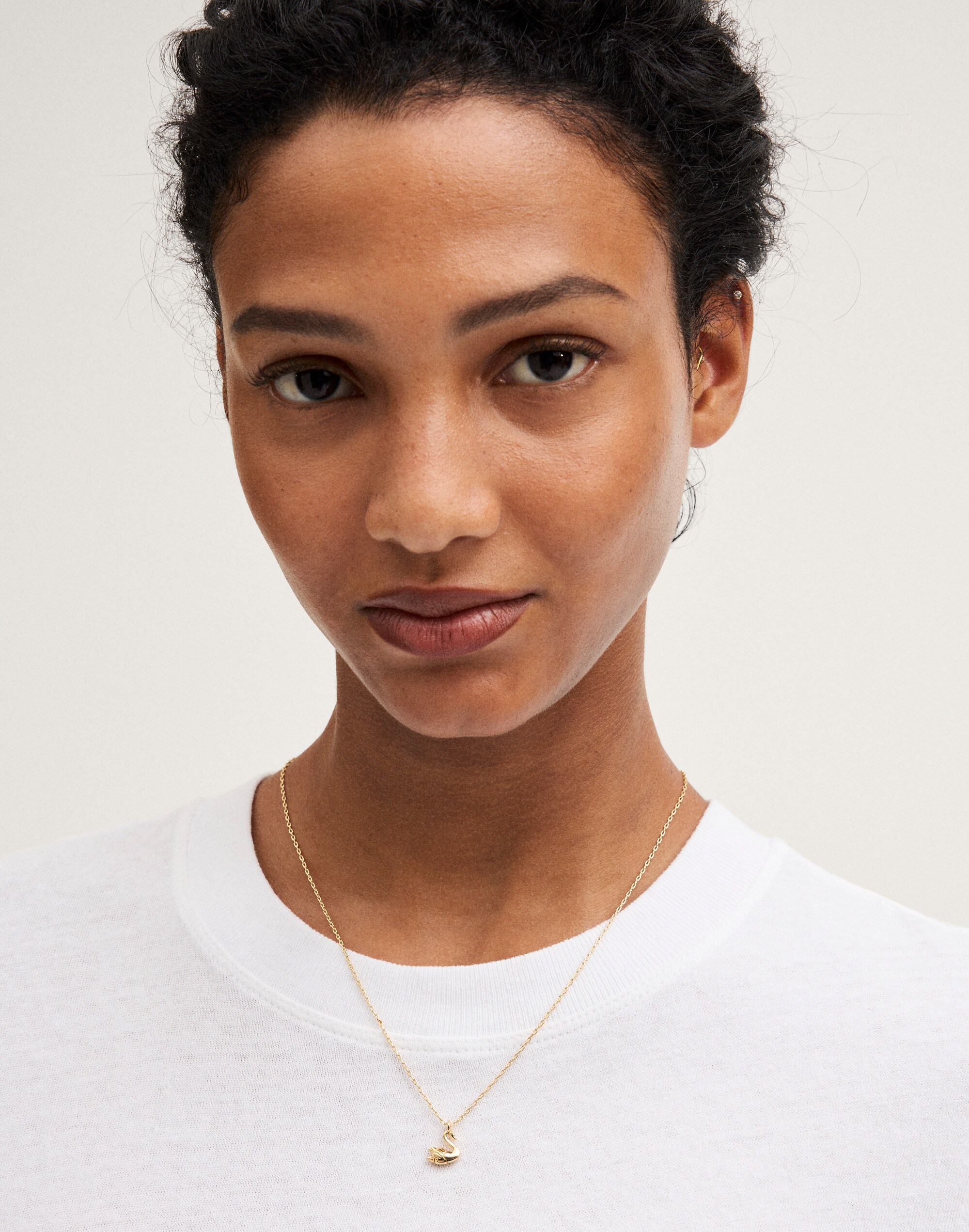 Swan Choker Chain Necklace