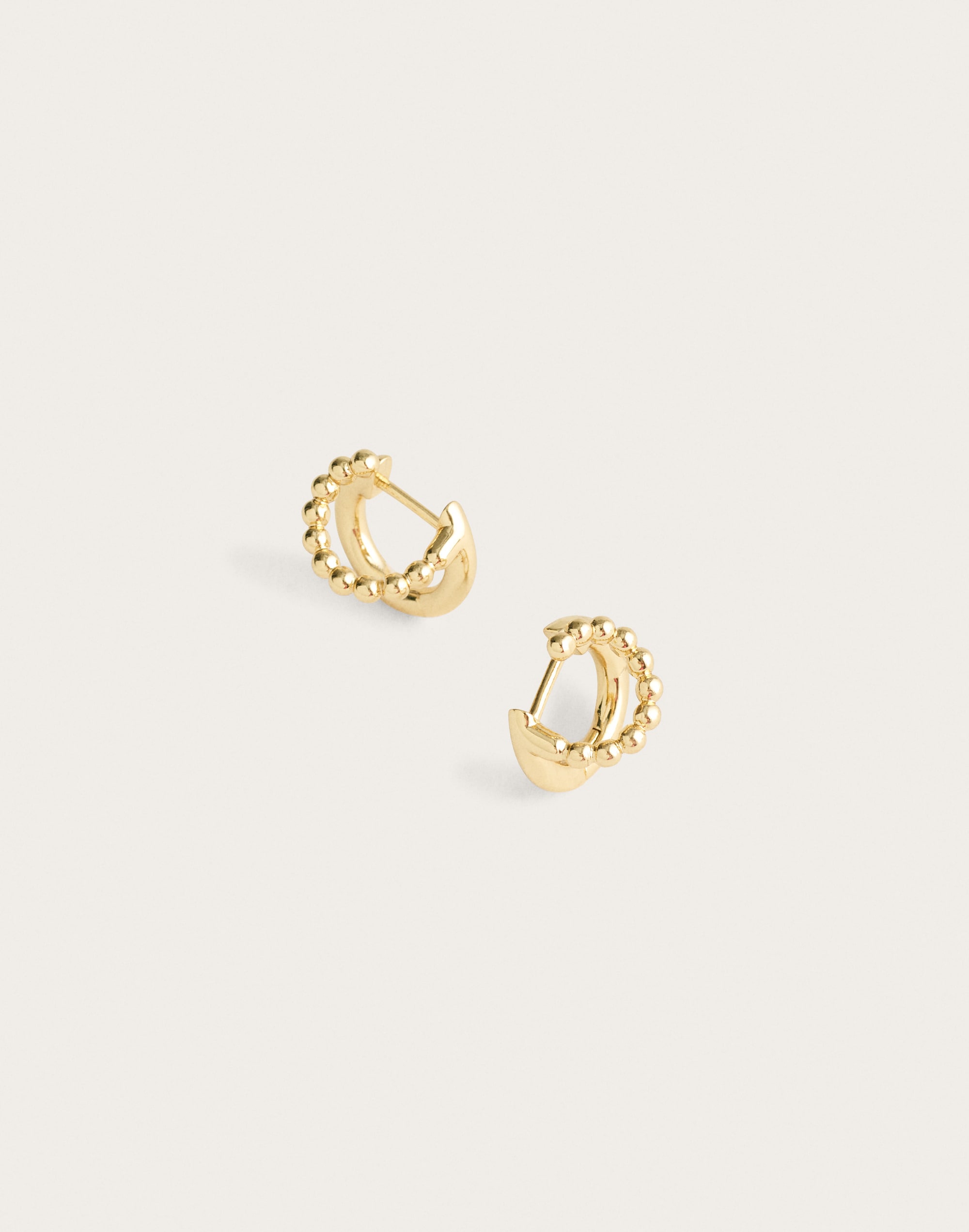 Bauble Double Huggie Hoop Earrings