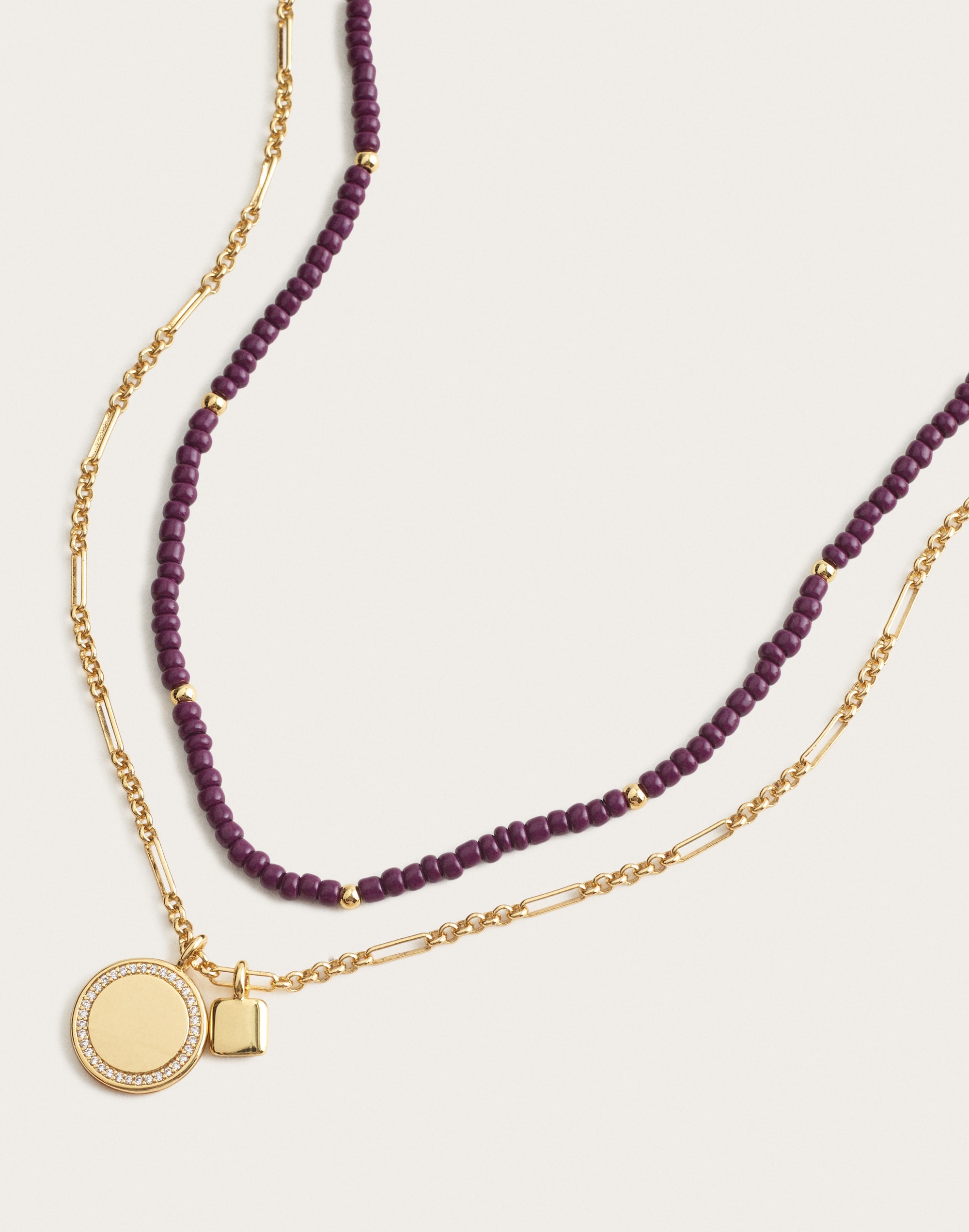 Semiprecious Beaded Necklace Set