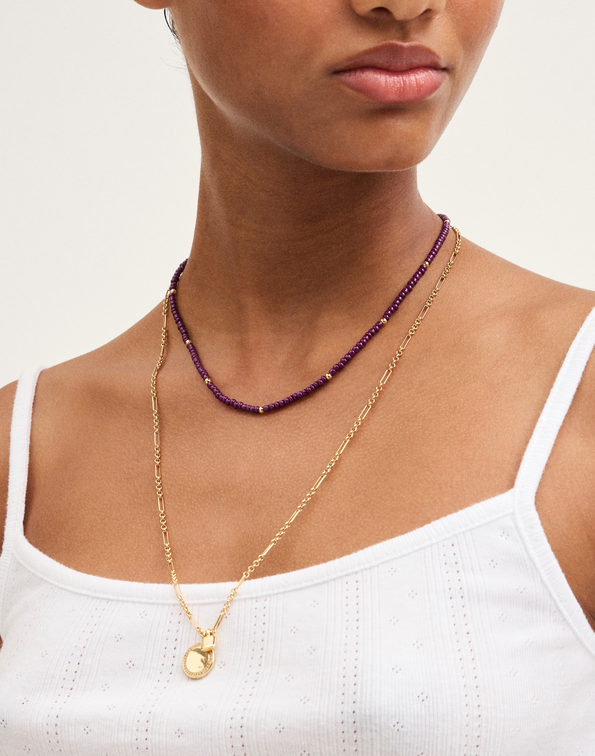 Semiprecious Beaded Necklace Set
