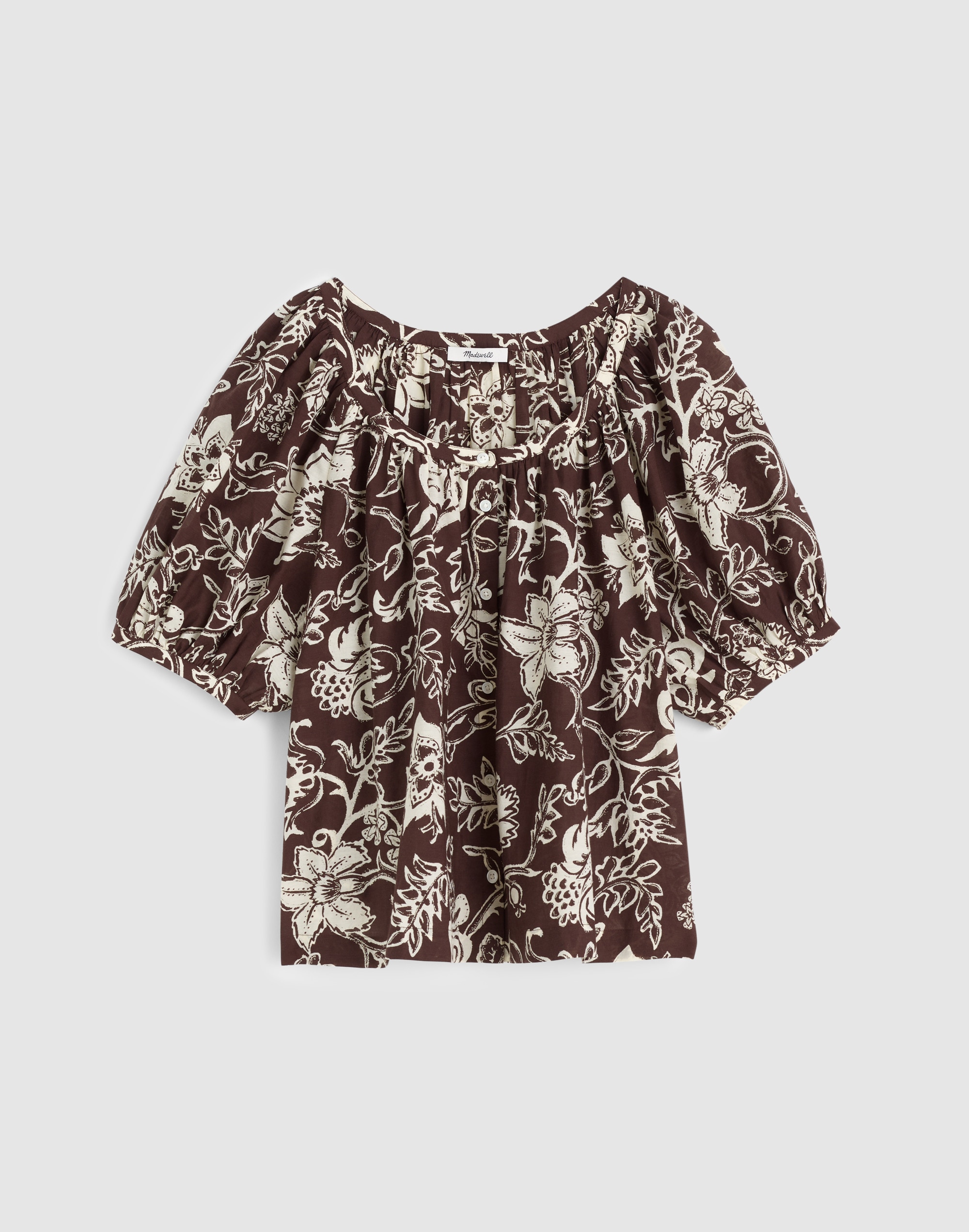 Puff-Sleeve A-Line Top
