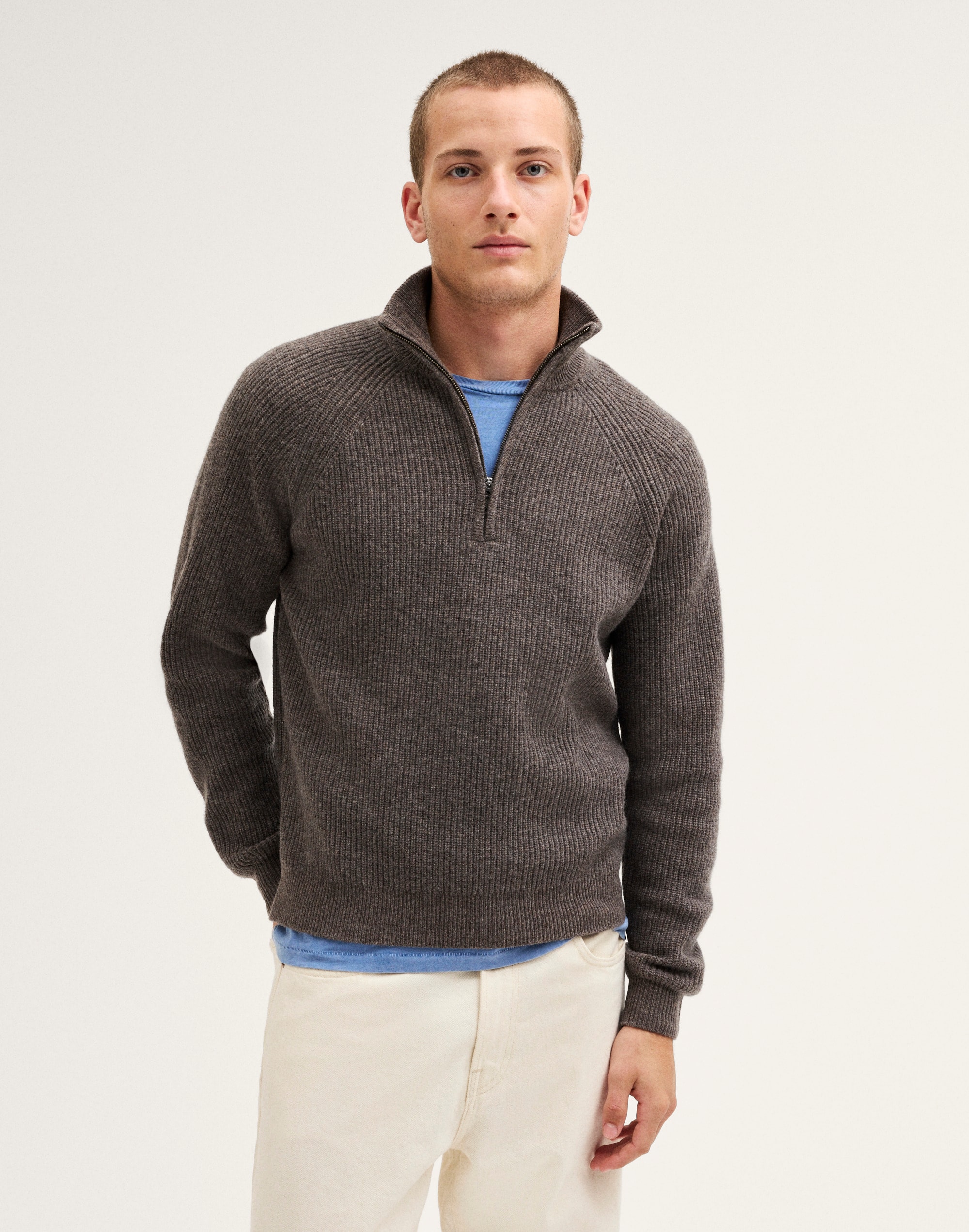 Quarter-Zip Sweater in Heritage Merino Wool
